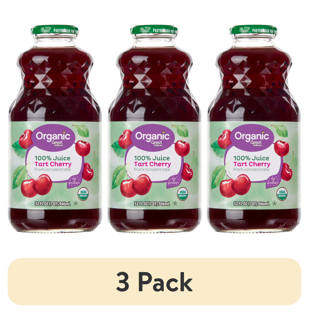 Great Value Organic 100% Tart Cherry Juice, 32 fl oz