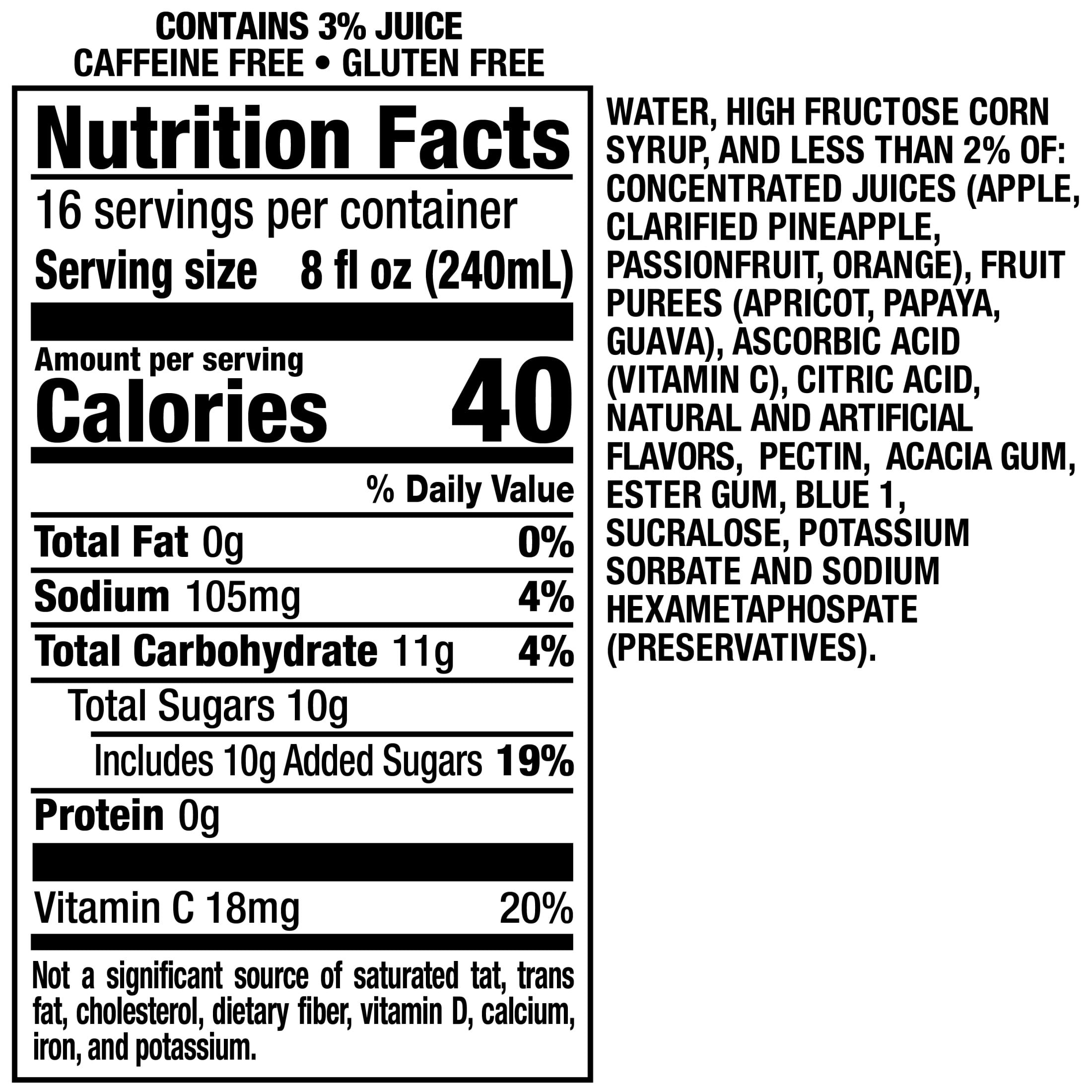 Hawaiian Punch Polar Blast, Juice Drink, 1 Gallon Bottle