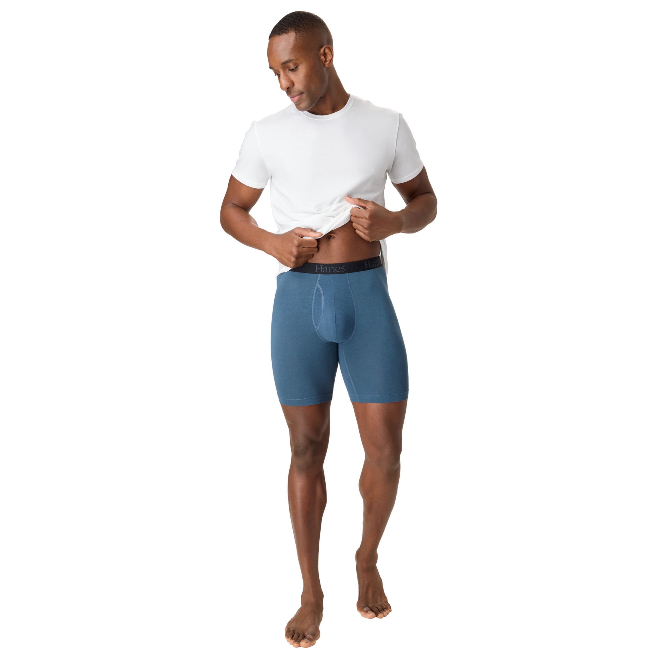 Hanes Mens Underwear Boxer Briefs, 3-Pack, Comfort Flex Fit Total Support Pouch, Moisture Wicking