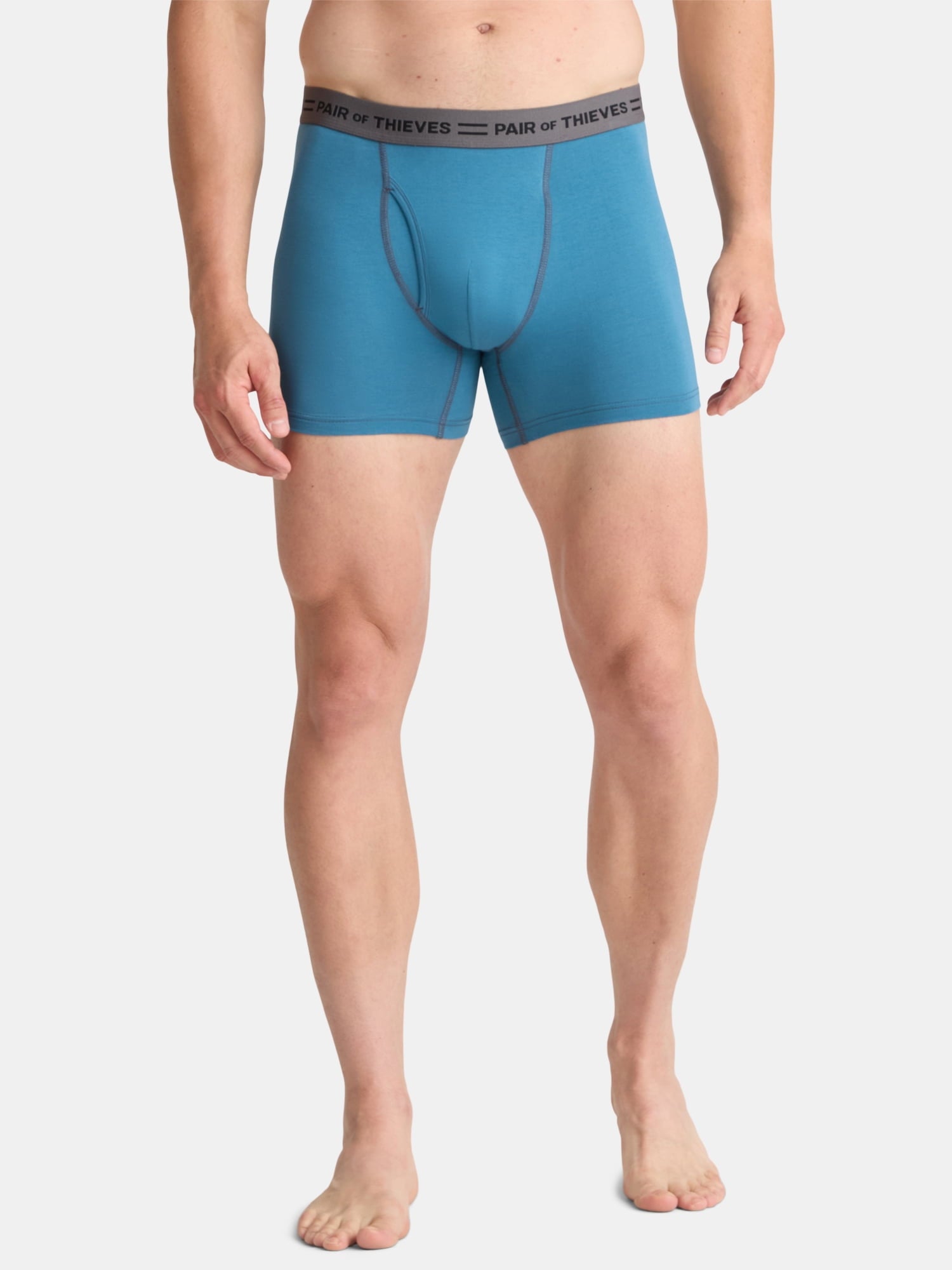 Pair of Thieves Men's 4-Way Cotton Stretch Boxer Briefs, 3-Pack