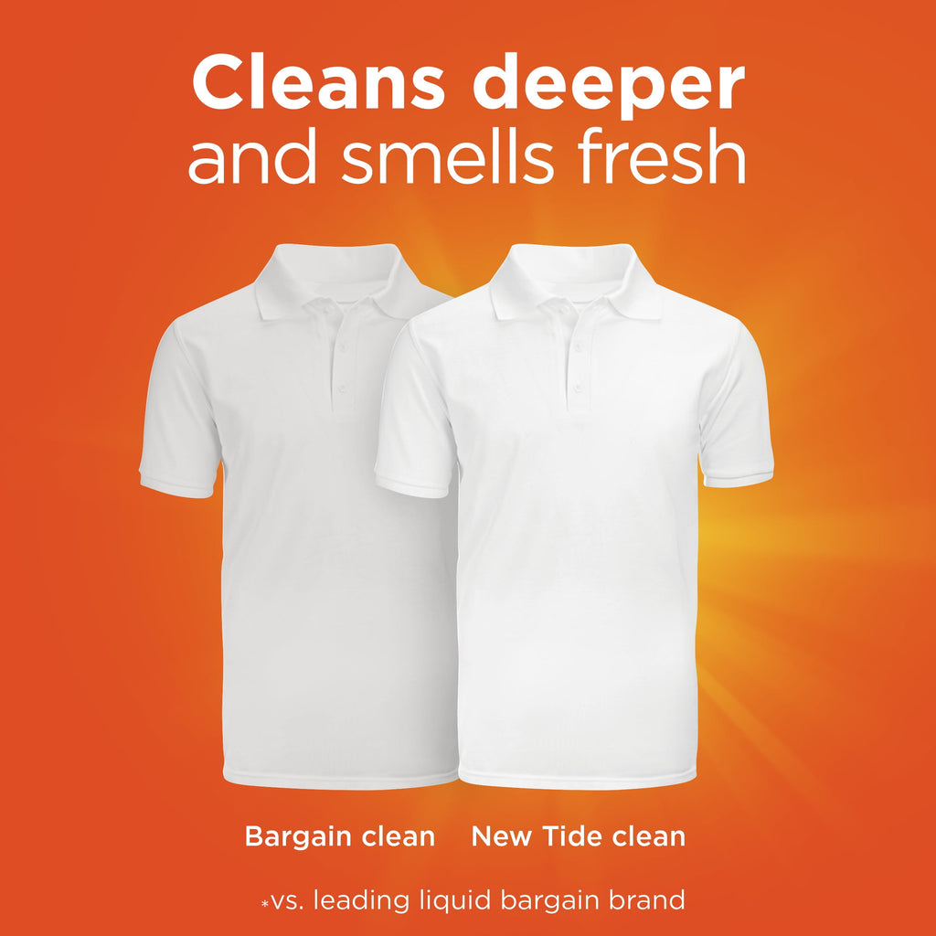 Tide HE Laundry Detergent, Original Scent, Liquid, 100 oz Bottle