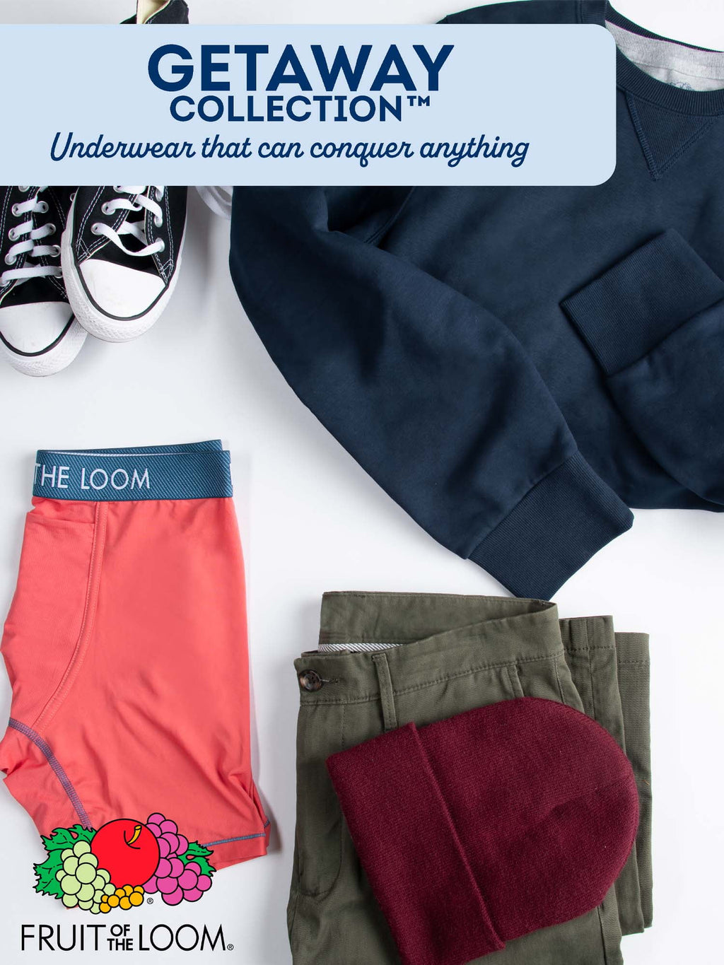 Fruit of the Loom Men's Getaway Collection Boxer Briefs, 3-Pack