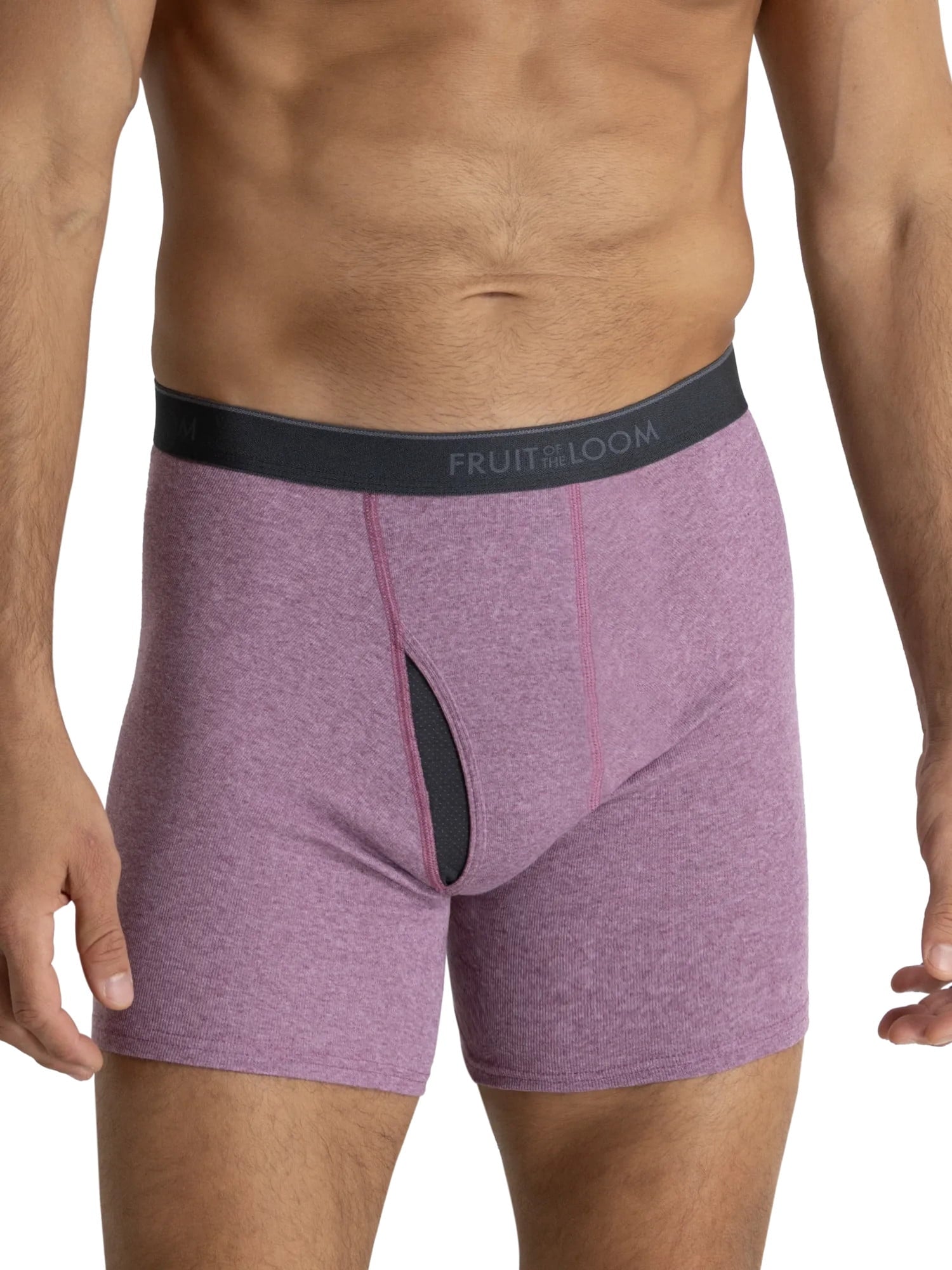 Fruit of the Loom Men's CoolZone Boxer Briefs, Moisture‑Wicking, Mesh Fly, No Ride Up, Multipacks, Sizes S-3XL