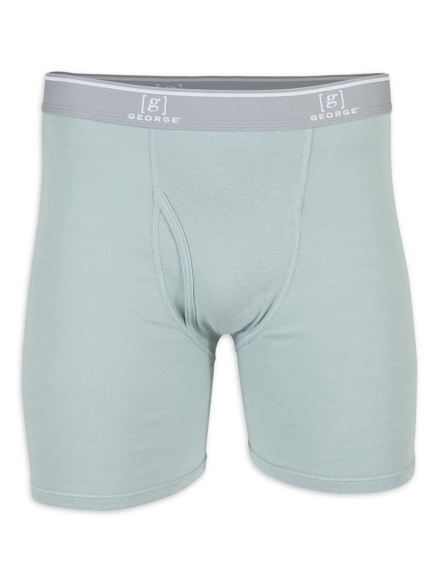 George Men's Regular Leg Boxer Briefs, 6-Pack