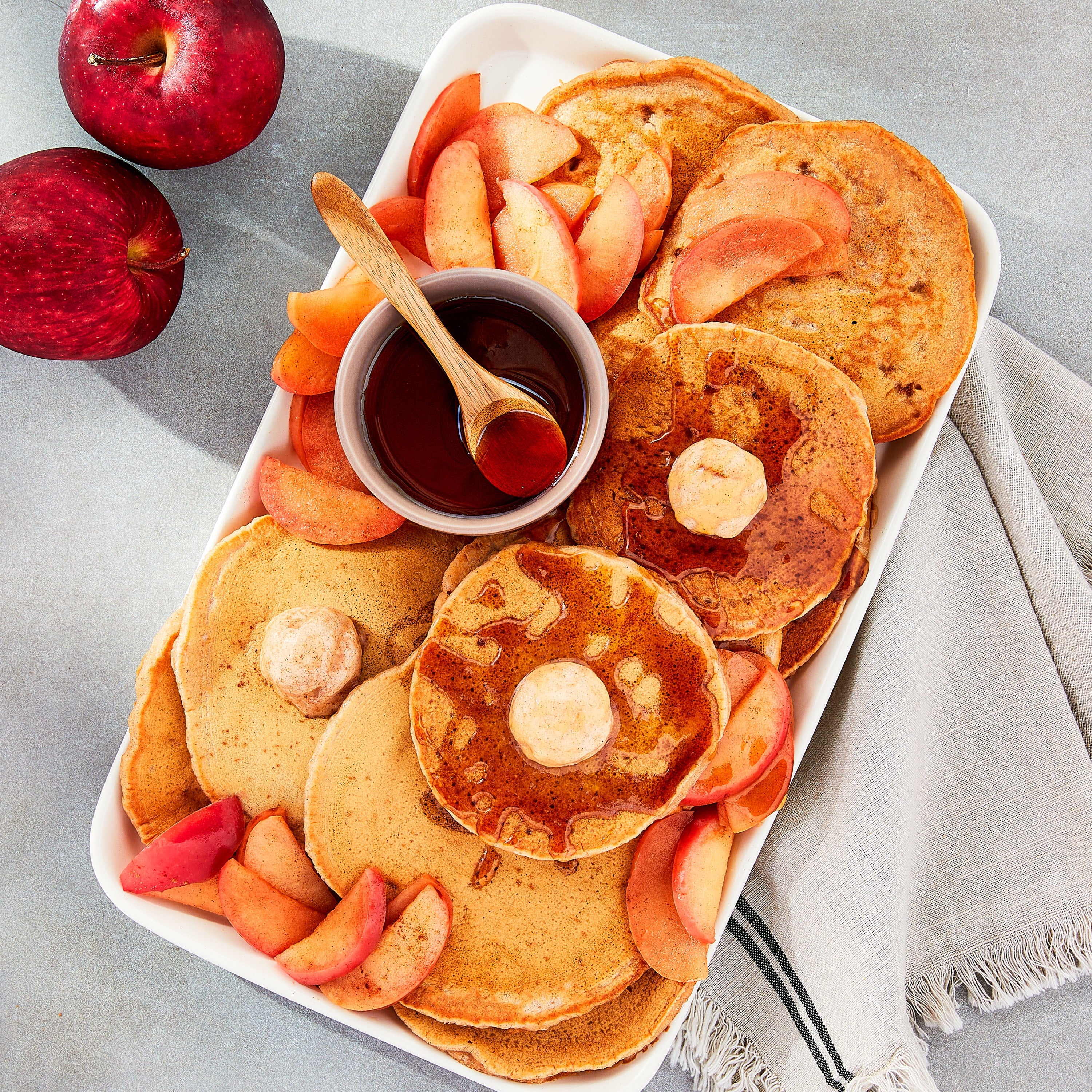 (4 pack) Great Value Apple Cinnamon Pancake & Waffle Mix, 16 oz Box