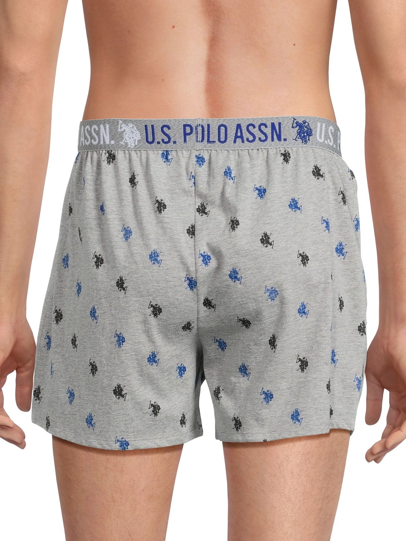 U.S. Polo Assn. Underwear Men's Knit Boxers, Underpants, 3-pack, Sizes S-3XL