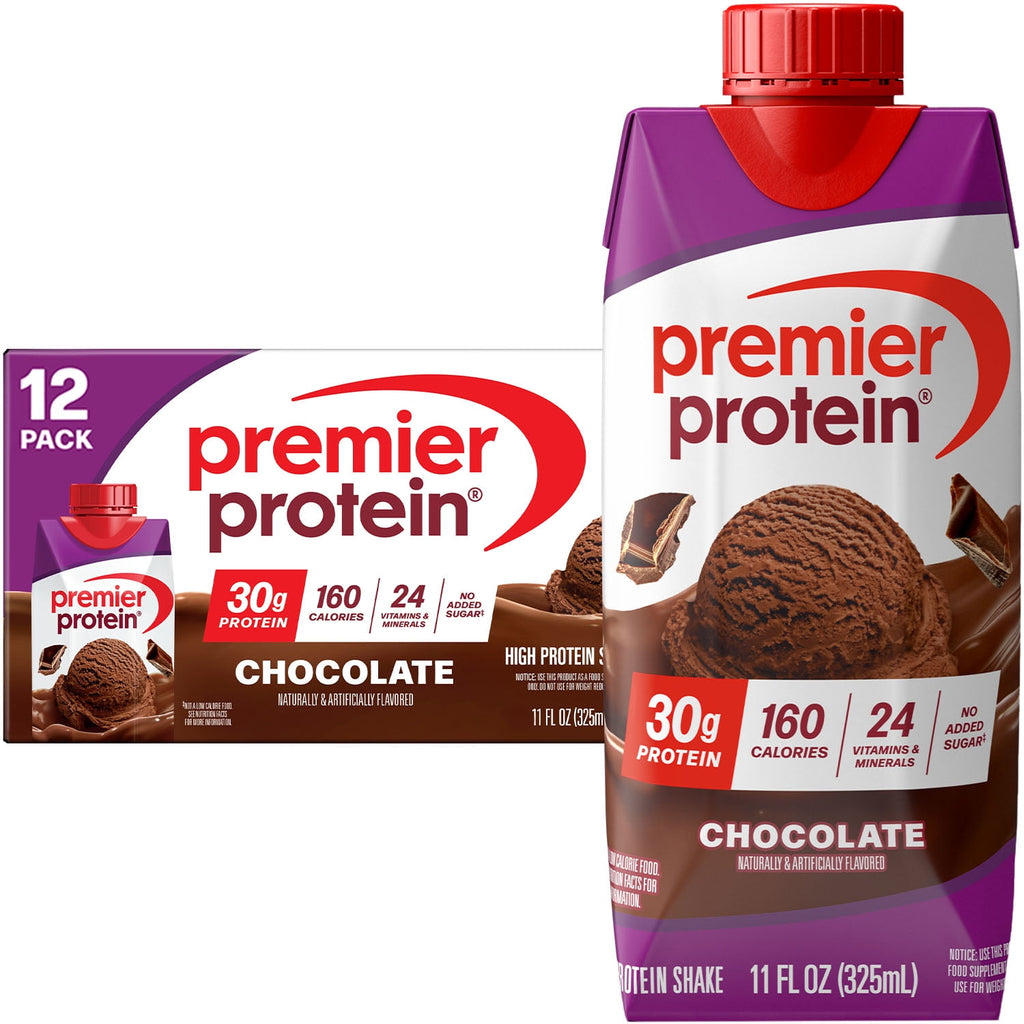 Premier Protein Shake, Chocolate, 30g Protein, 11 Fl Oz, 4 Ct