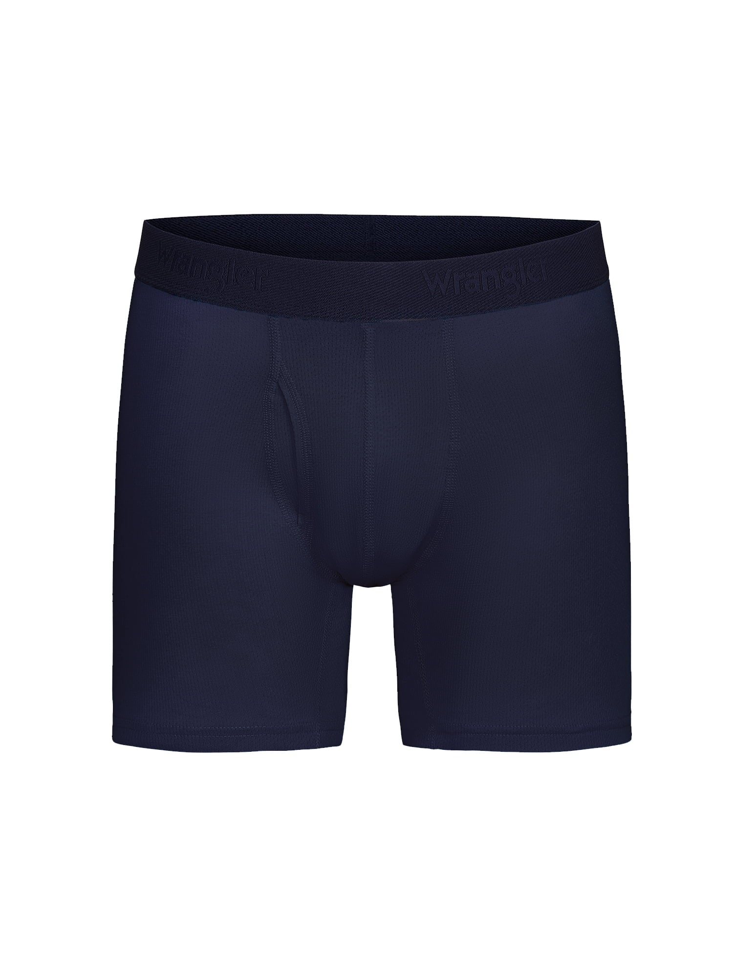 Wrangler Men's Active Cotton Stretch Mesh 6" Boxer Briefs, 6-Pack