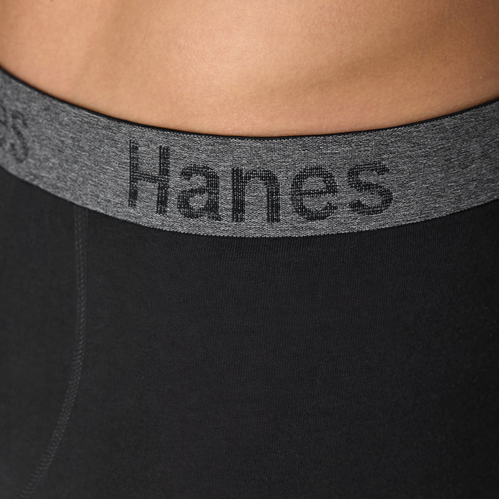 Hanes Men's Boxer Brief Underwear Pack with Stay Dry Pouch, Cotton Stretch, Assorted, 3-Pack