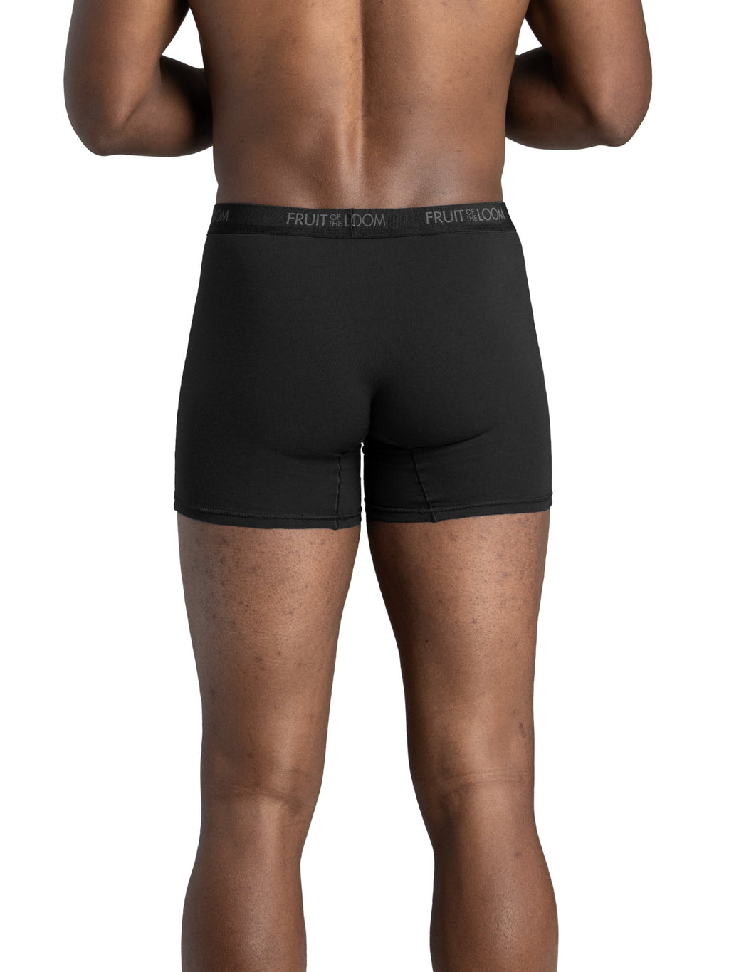 Fruit of the Loom Men's Cotton Stretch Trunk, Short Leg Boxer Brief Underwear, 6-Pack