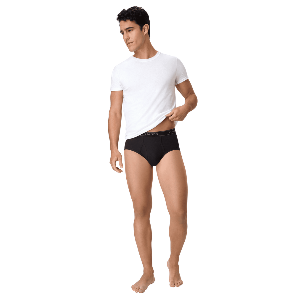 Hanes Men's Underwear Briefs Pack, Mid-Rise, ComfortSoft Waistband, 6-Pack Assorted S