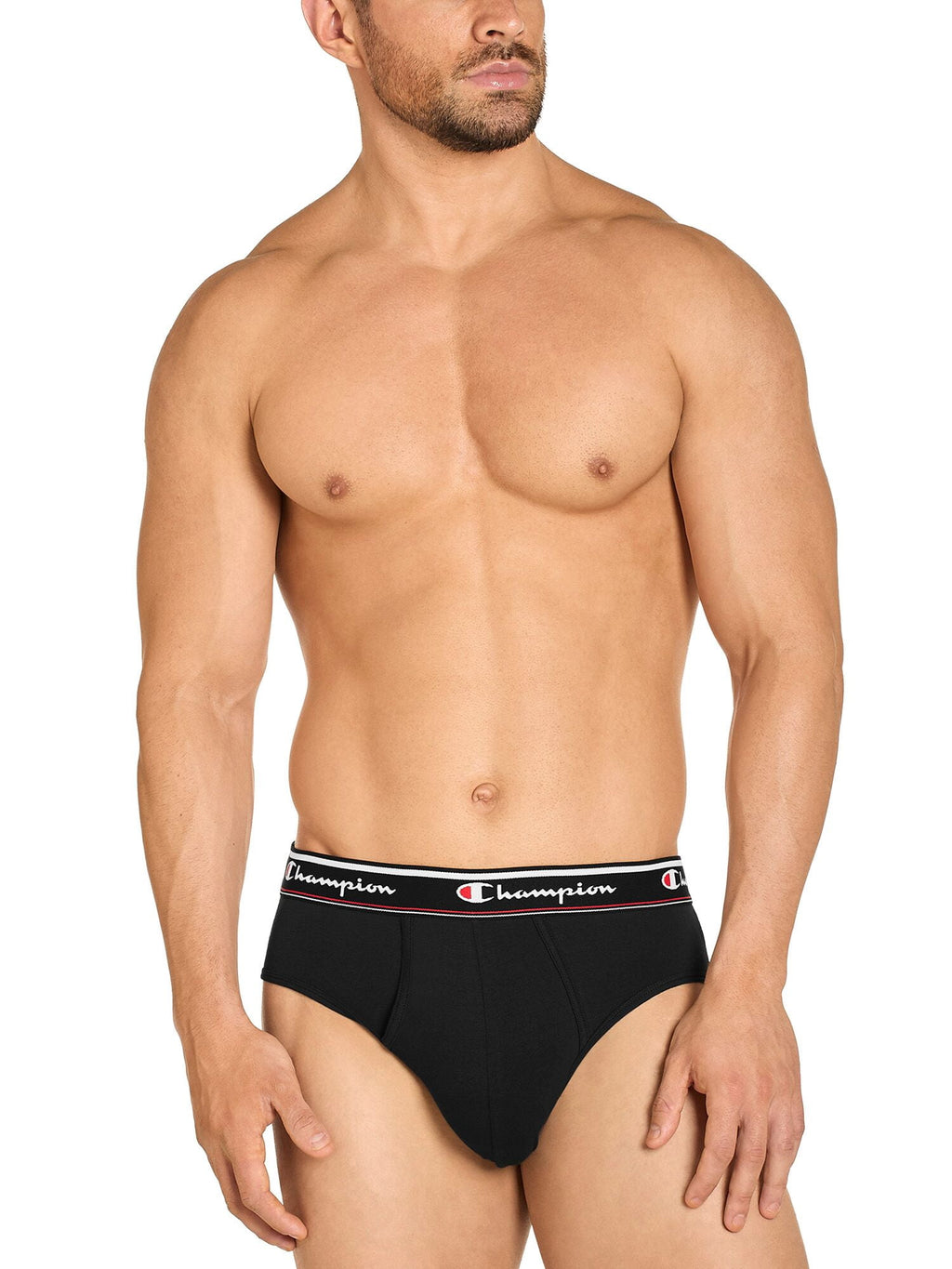Champion Men’s Knit Boxers – 5 Pack Cotton Flex Underwear, Relaxed Fit with Button Fly, Sizes S–2XL