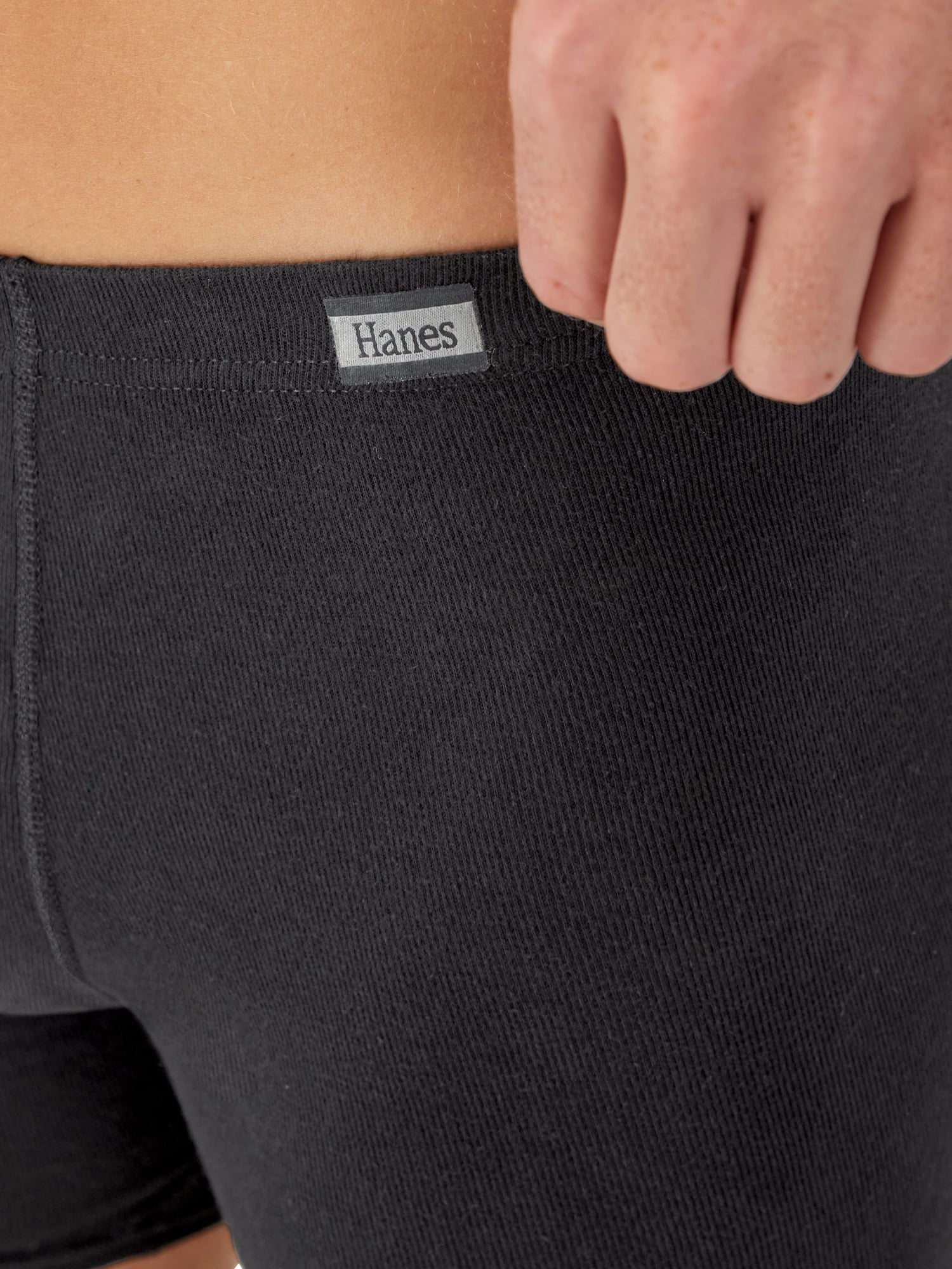Hanes Men's Value Pack Covered Waistband Boxer Briefs, 6 Pack