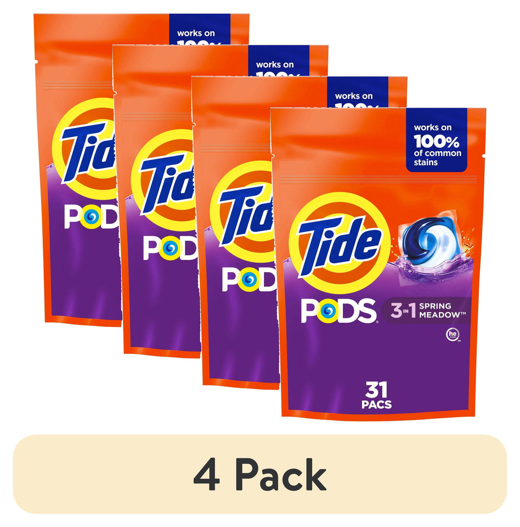 Tide PODS Laundry Detergent Soap Pacs, Spring Meadow Scent, 31 Count