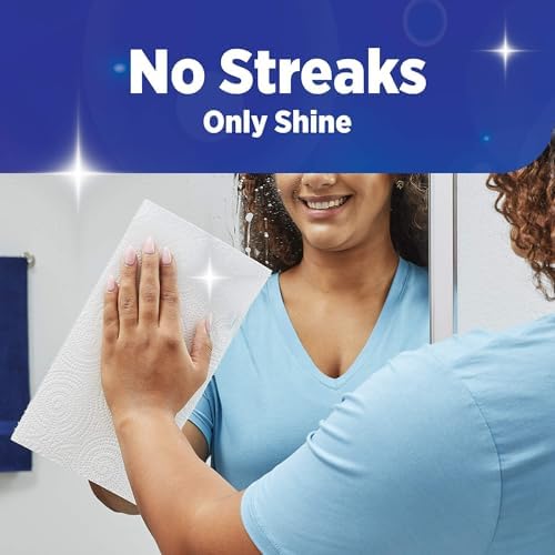 Sparkle Tear-A-Square Paper Towels, 2 Double Rolls (220 Sheets Total) - Strong 2-Ply Towels for Kitchen Cleanup and Everyday Messes