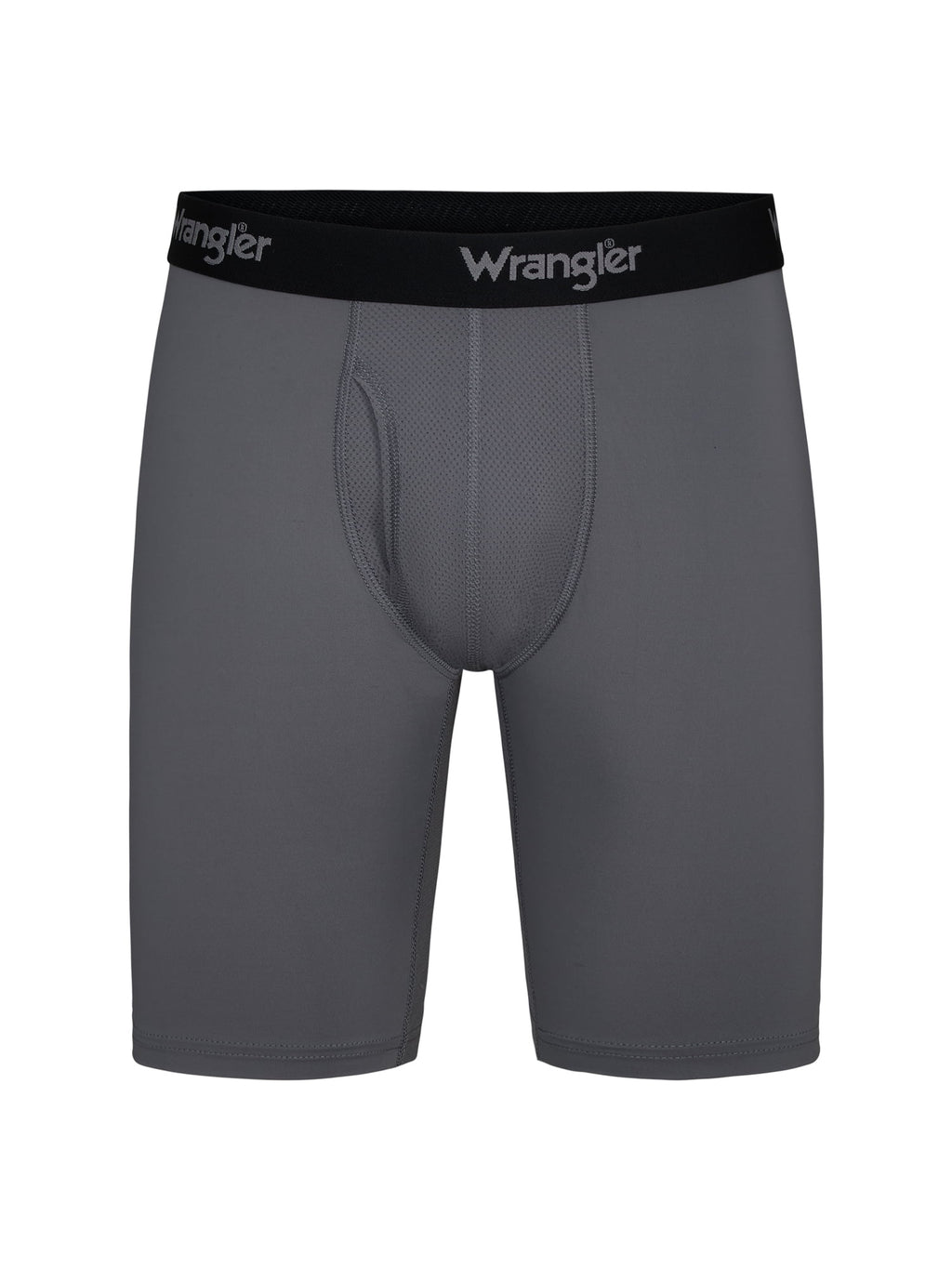 Wrangler Cool Carpenter 9" Boxer Briefs Men's Underwear, Large, Black/Duffle Green/Charcoal, 3-Pack