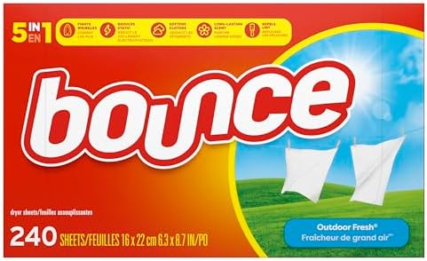 Bounce Fabric Softener Sheets, Outdoor Fresh Scent, 240 Count