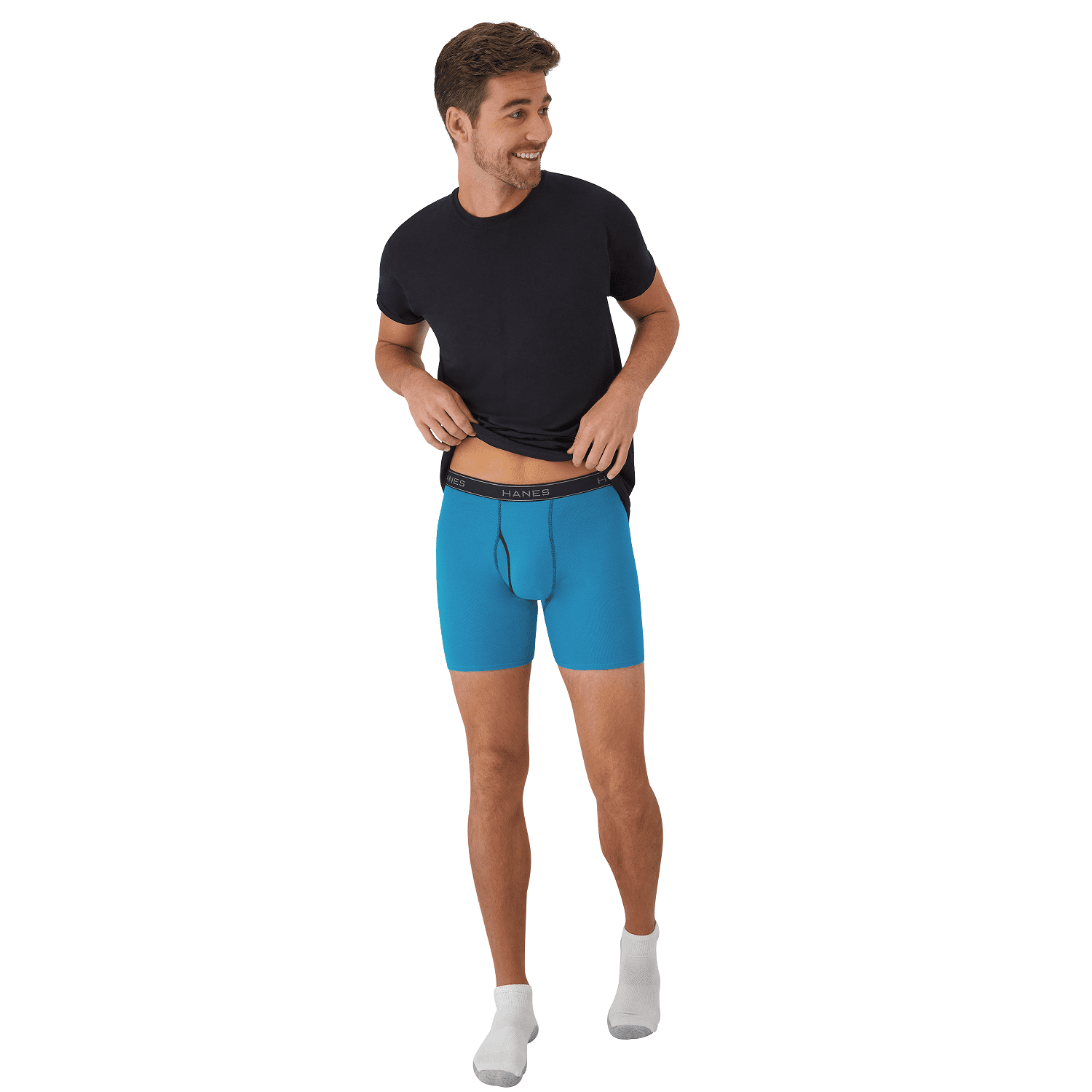 Underwear Boxer Briefs Pack, Cool & Breathable Cotton Underwear for Men, No-Ride-Up, Moisture Wicking, 6 Pack