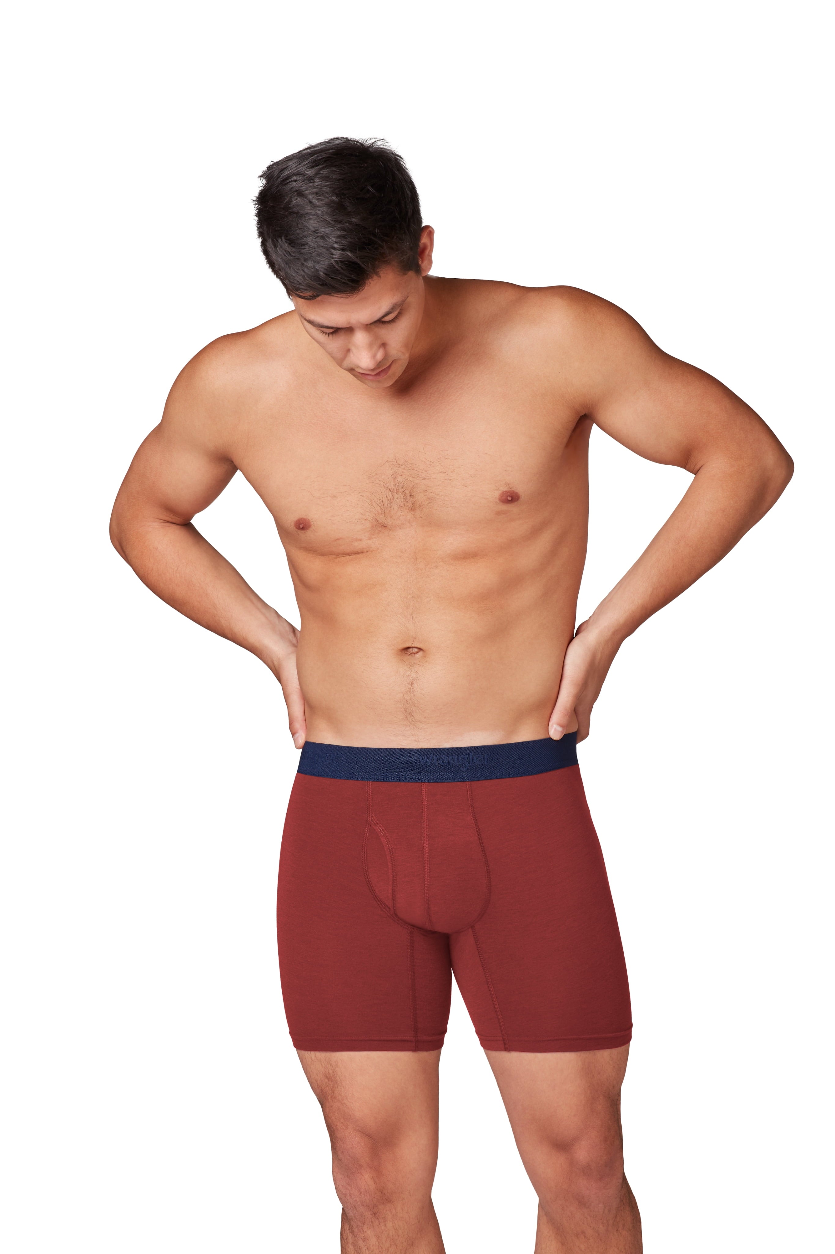 Wrangler Men's Active Stretch Boxer Brief Set, Underwear for Men, S, 6 Pack