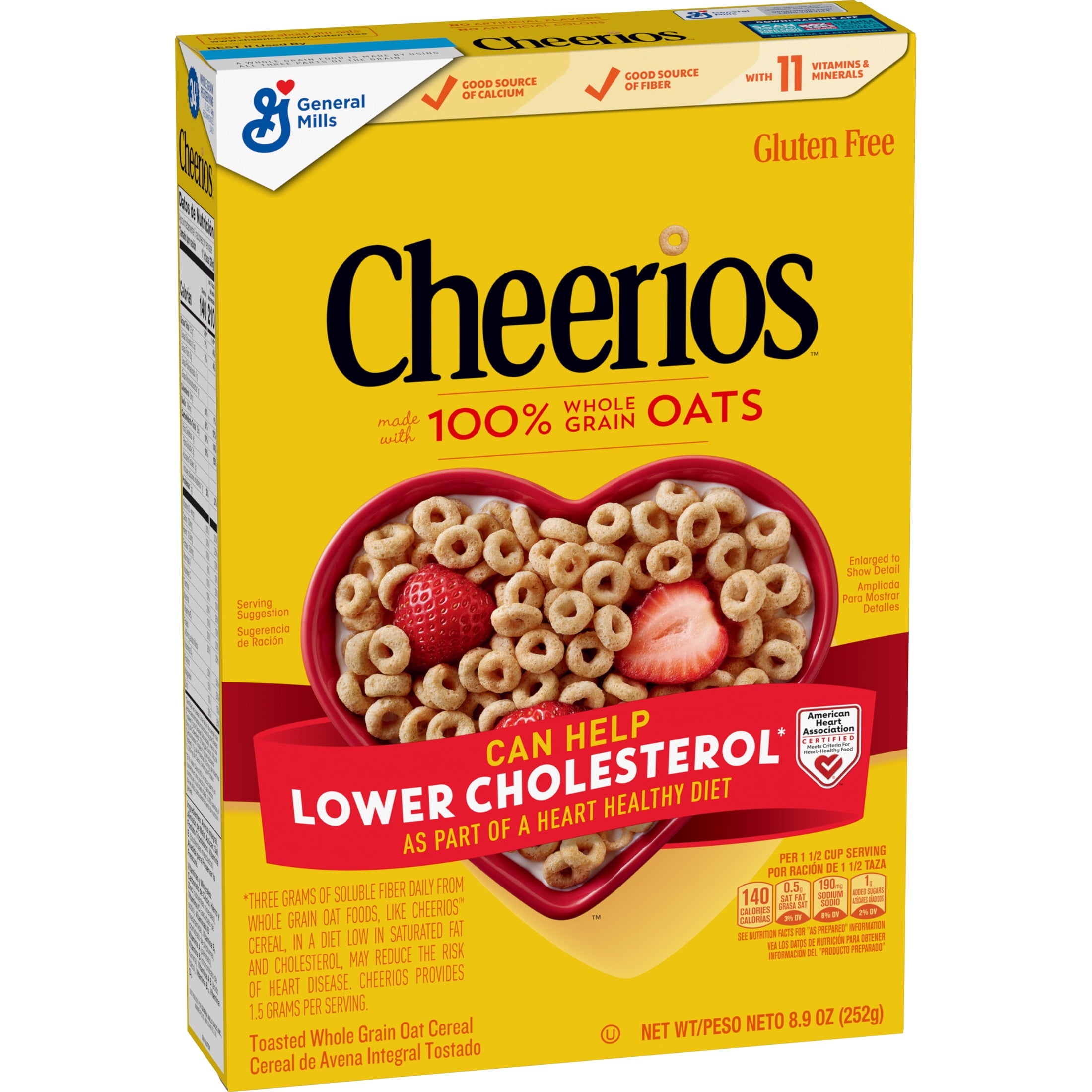 Cheerios, Heart Healthy Gluten Free Breakfast Cereal, 8.9 oz