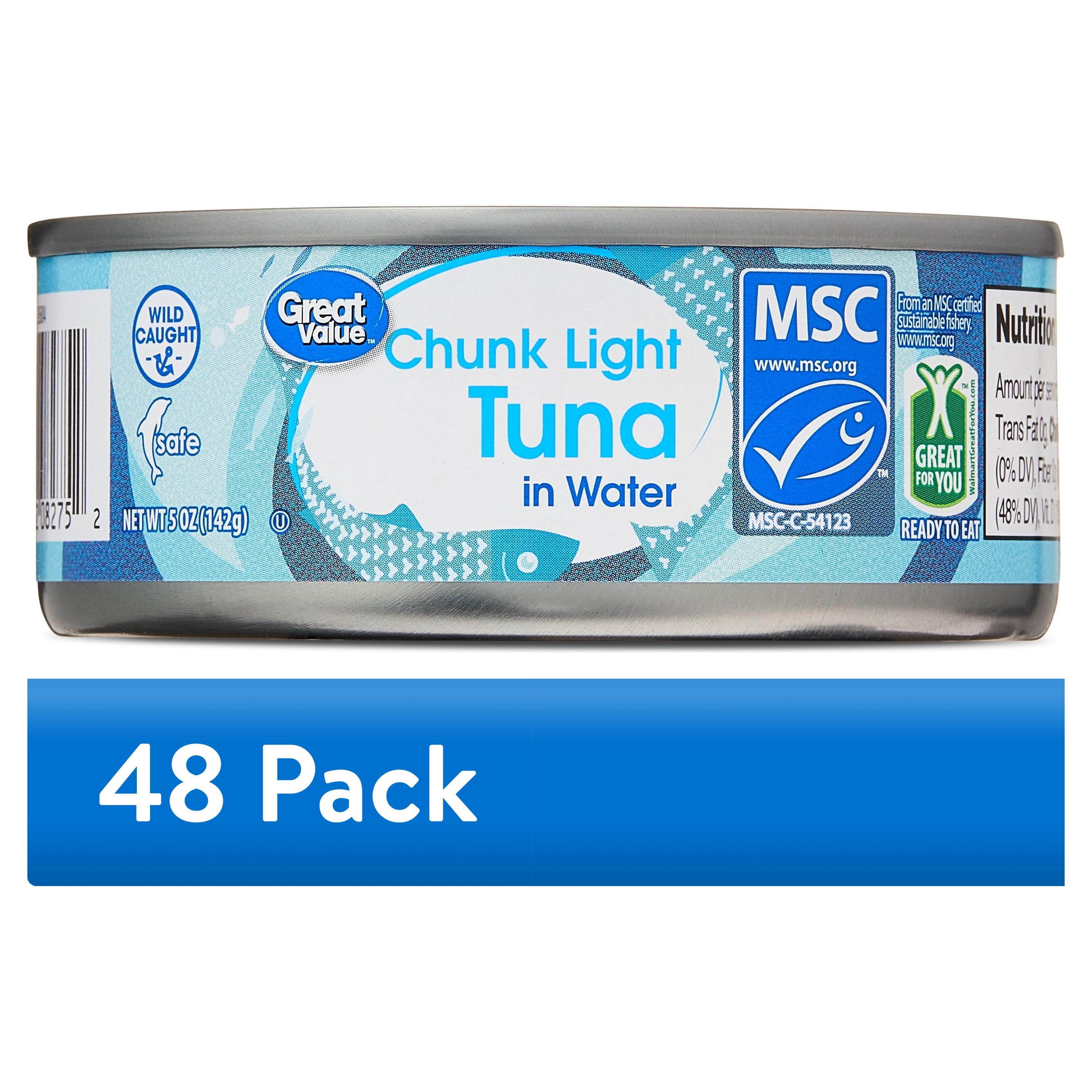Great Value Chunk Light Tuna in Water, 5 oz