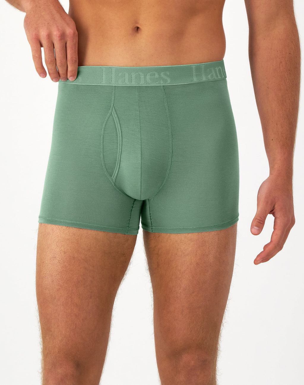 Hanes Originals Men's SuperSoft Trunk Underwear, 3-Pack, Sexy , Moisture Wicking, Neutrals Assorted S