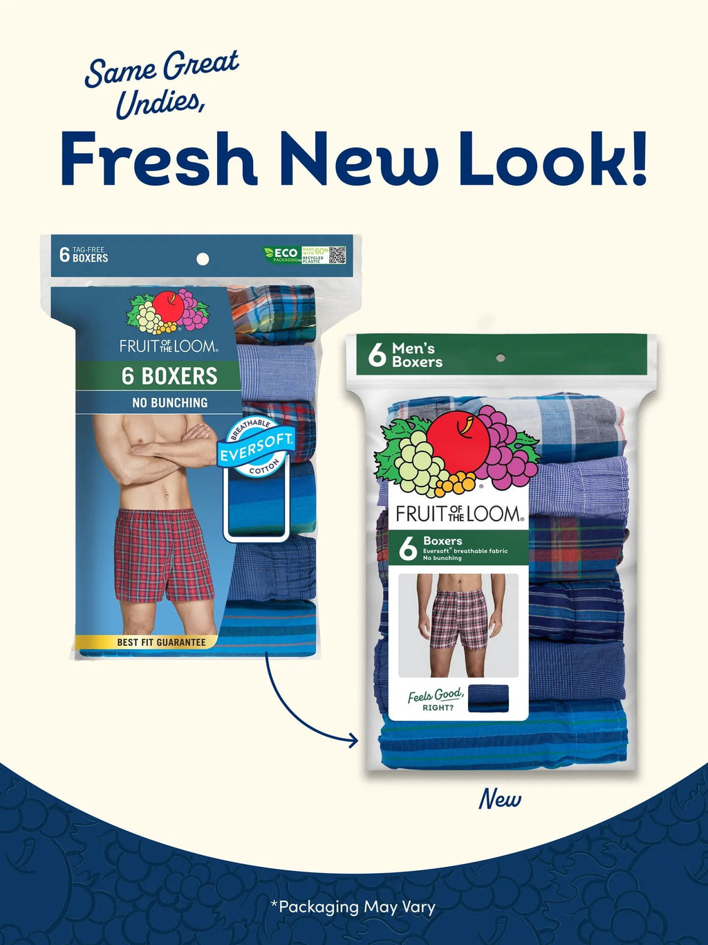 Fruit of the Loom Men's Boxers - Relaxed Fit, Soft Woven Cotton Blend Underwear, 5-Pack