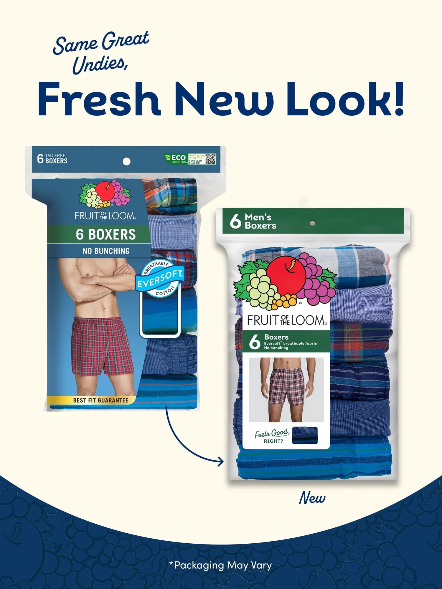 Fruit of the Loom Men's Boxers - Relaxed Fit, Soft Woven Cotton Blend Underwear, 5-Pack
