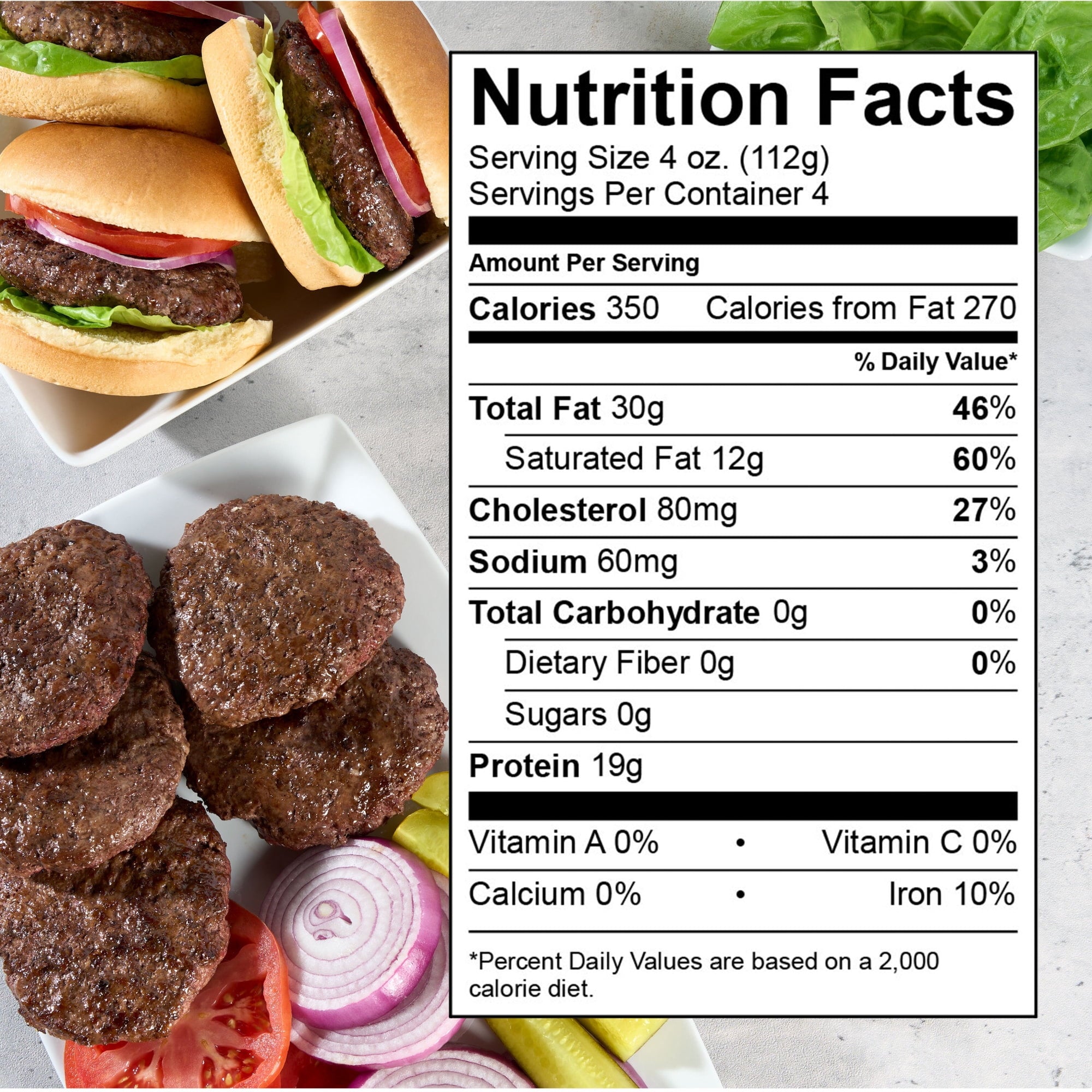 73% Lean / 27% Fat Ground Beef, 1 lb Roll, Fresh, All Natural*