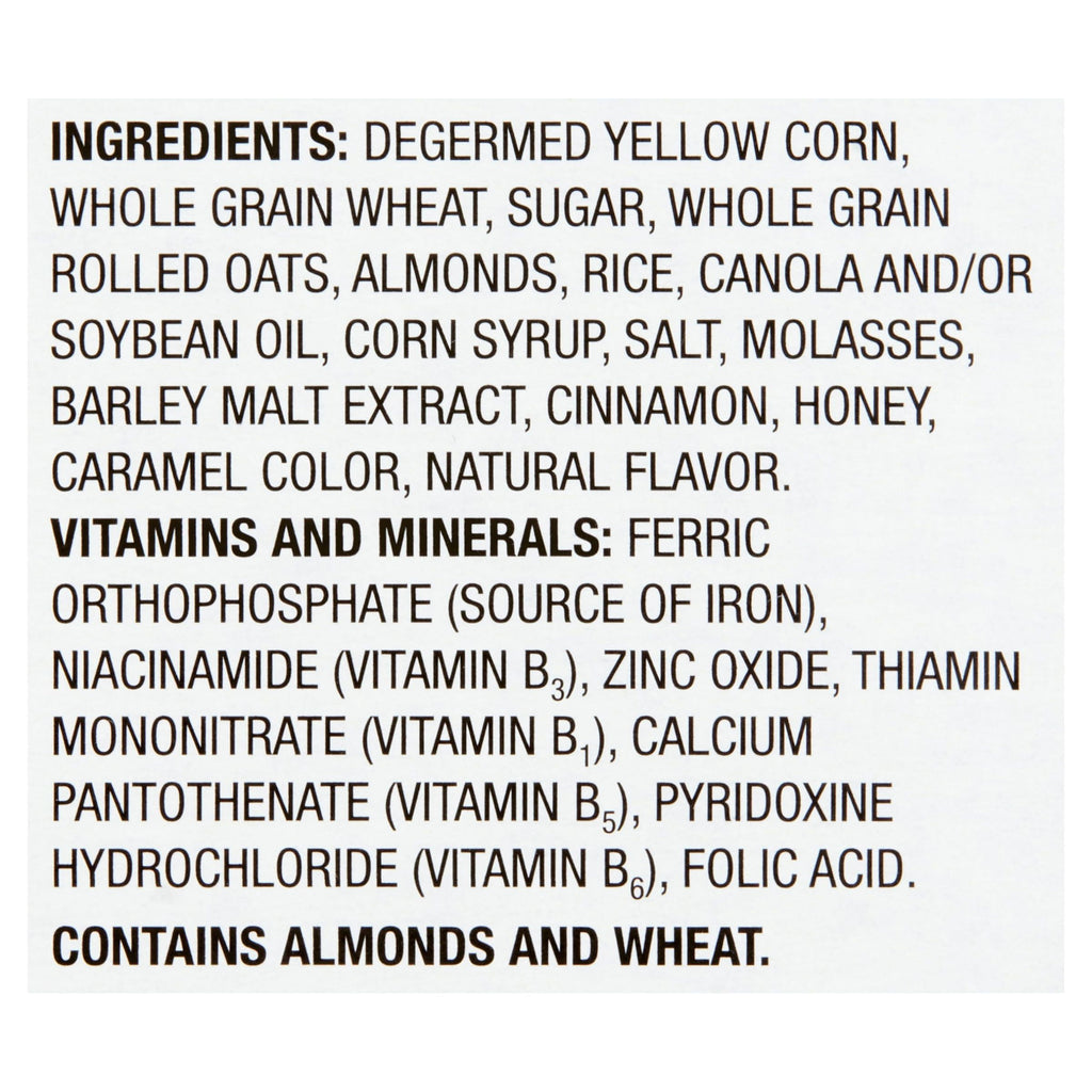 Great Value Almond Crunchy Honey Oats Cereal, 18 oz