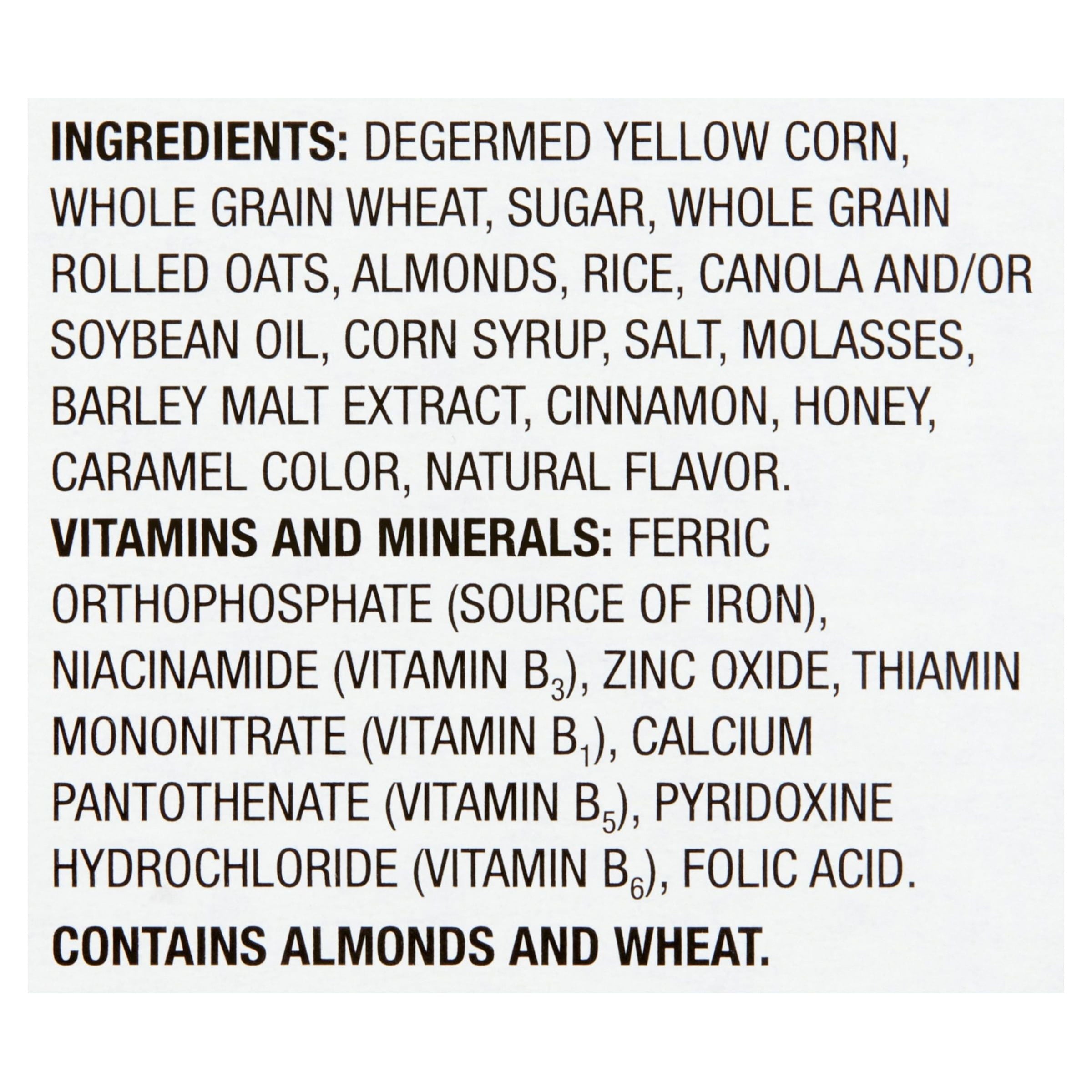 Great Value Almond Crunchy Honey Oats Cereal, 18 oz