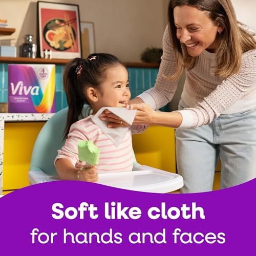 Viva Signature Cloth Paper Towels, Choose-A-Sheet Size, 3 Double Rolls, 86 Sheets per Roll (Packaging May Vary)