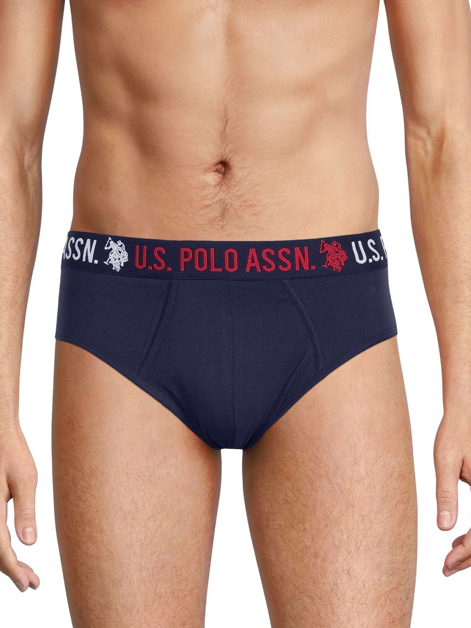 U.S. Polo Assn. Men's Cotton Stretch Briefs, 3-Pack