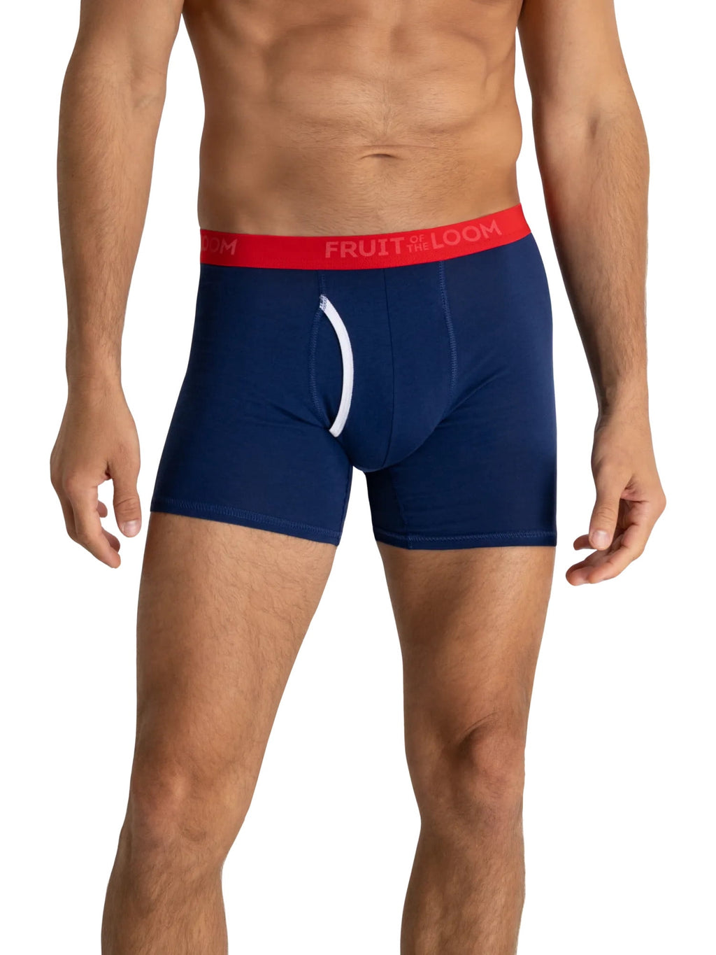 Fruit of the Loom Men's Americana Stretch Boxer Briefs, Moisture Wicking Underwear, 3-Pack