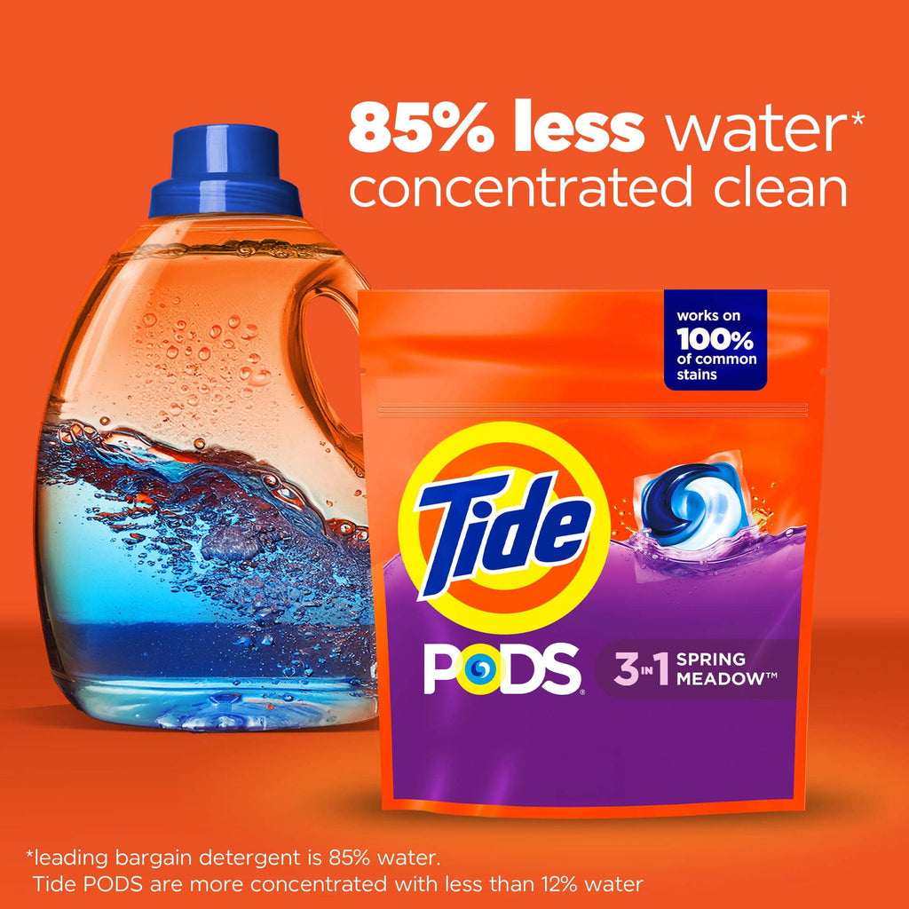 Tide PODS Laundry Detergent Soap Pacs, Spring Meadow Scent, 31 Count