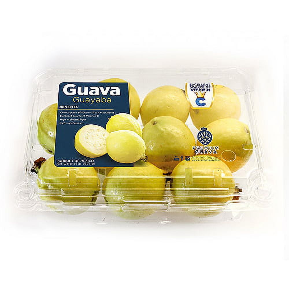 Fresh Guava, 1 lb, Clamshell