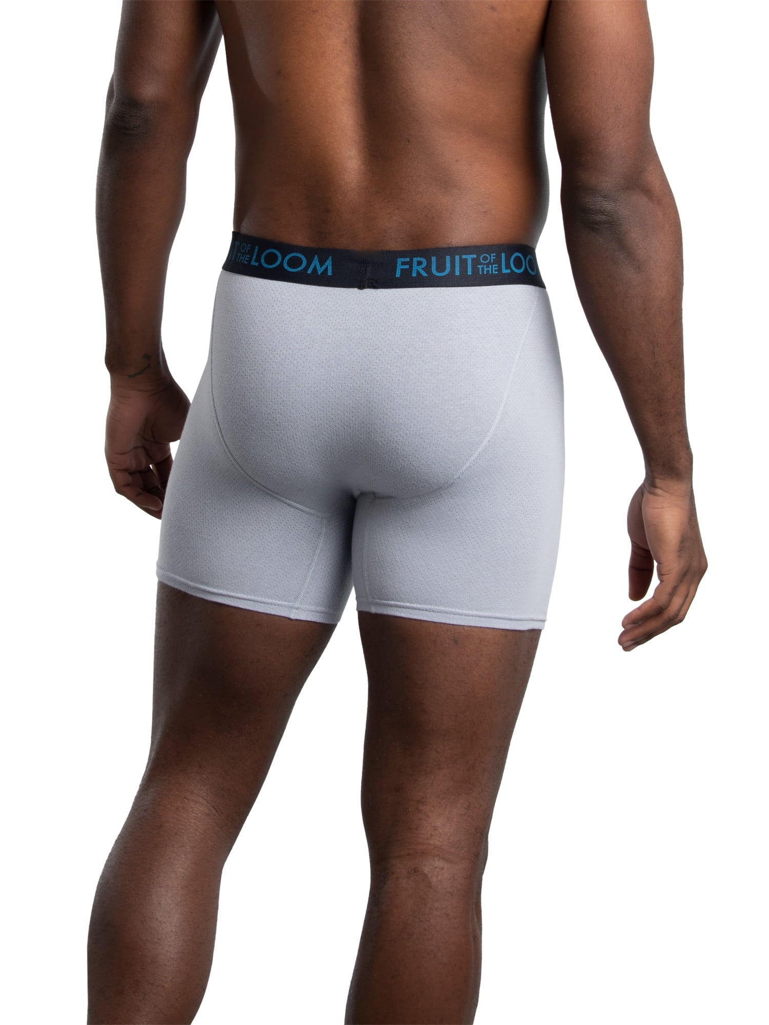 Fruit of the Loom Men's Breathable Cotton Micro-Mesh Boxer Briefs, 3-Pack
