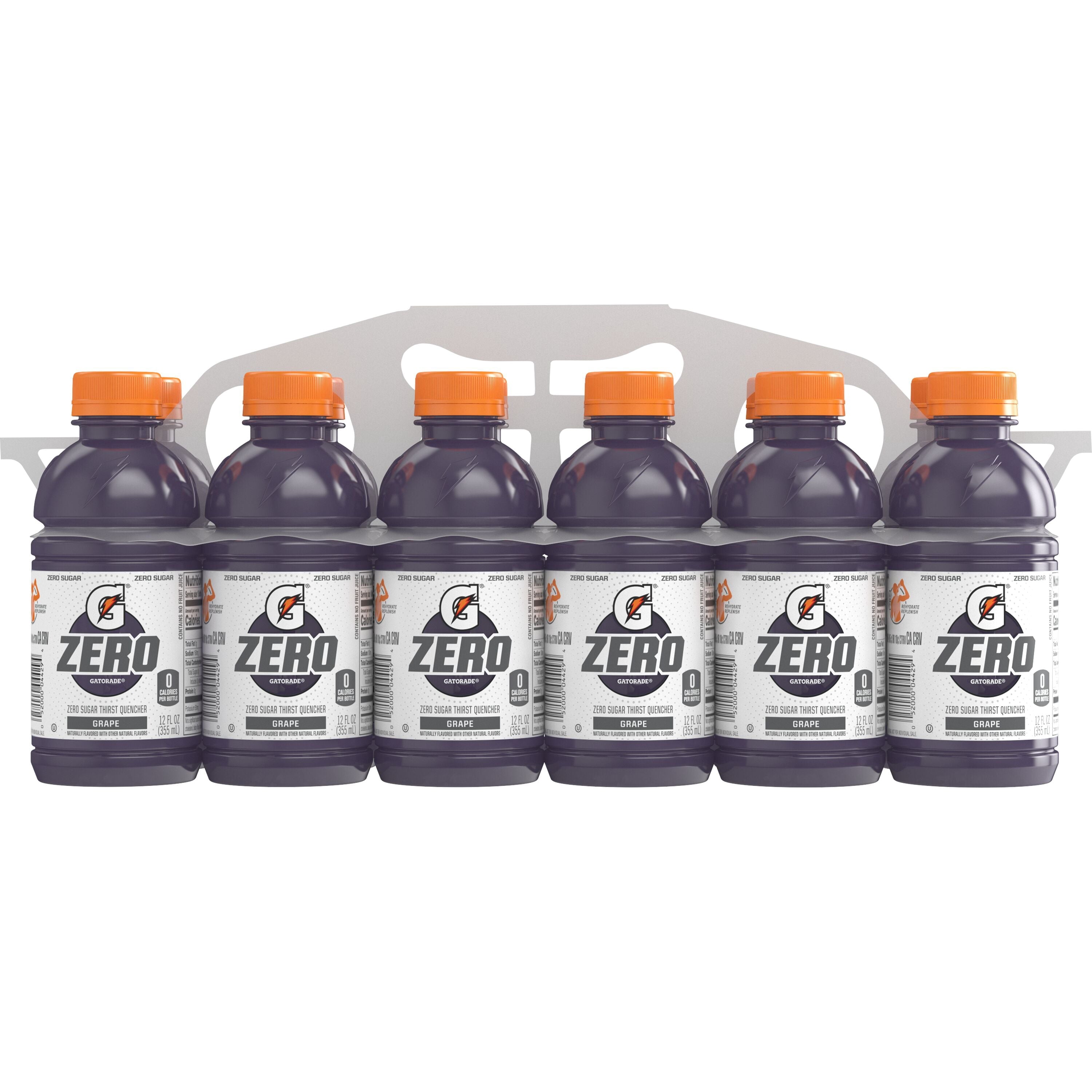 Gatorade Zero Sugar Thirst Quencher Lemon Lime Sports Drinks, 12 fl oz, 12 Count Bottles