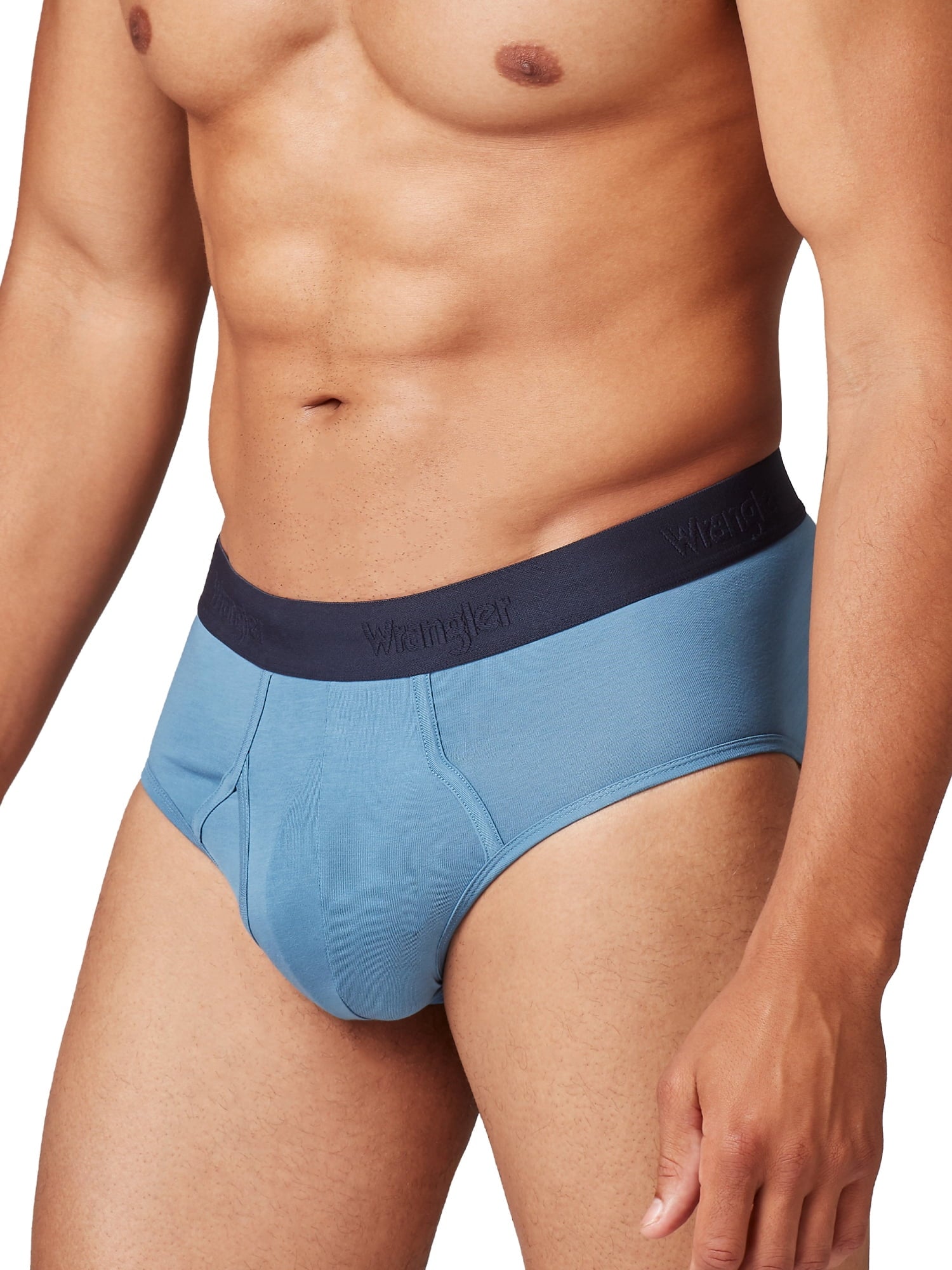Wrangler Men's Modern Fit Cotton Stretch Brief Set, Briefs Underwear for Men, S, 6 Pack
