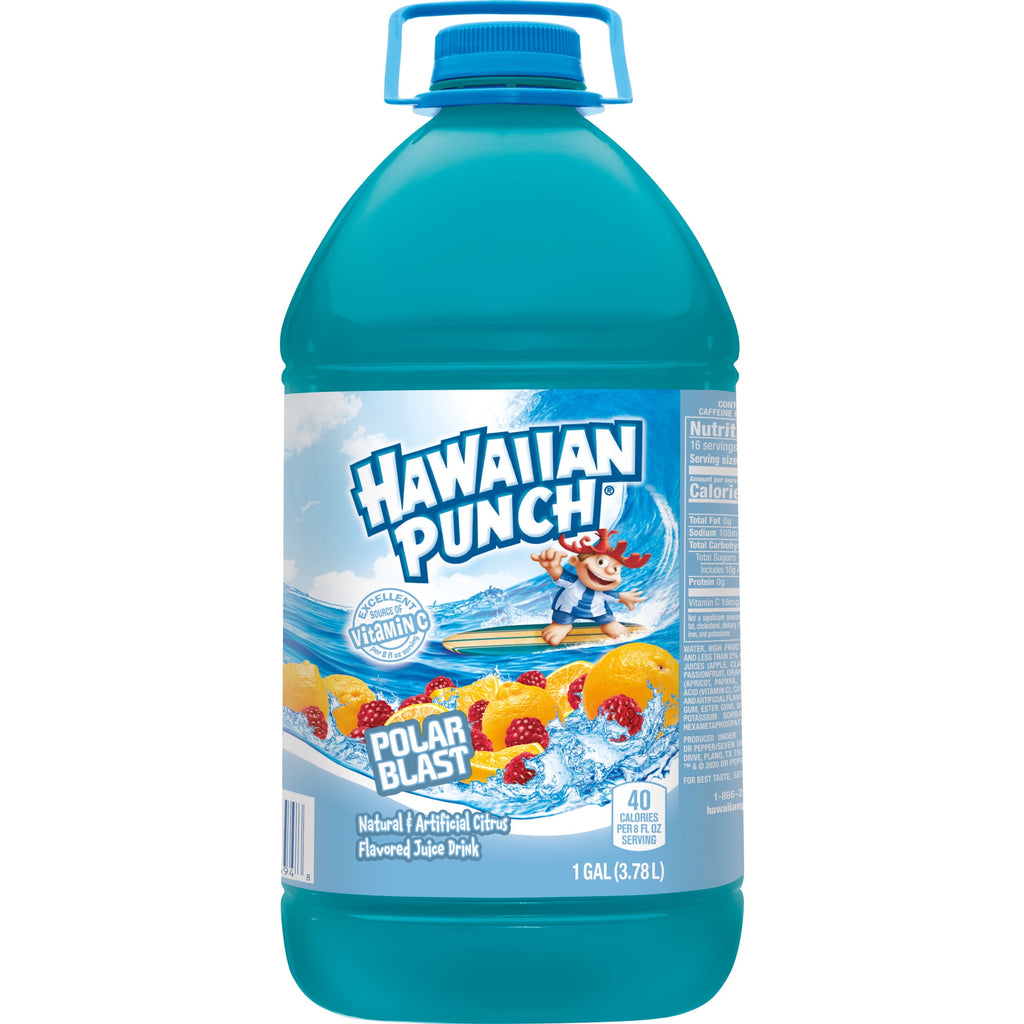 Hawaiian Punch Polar Blast, Juice Drink, 1 Gallon Bottle