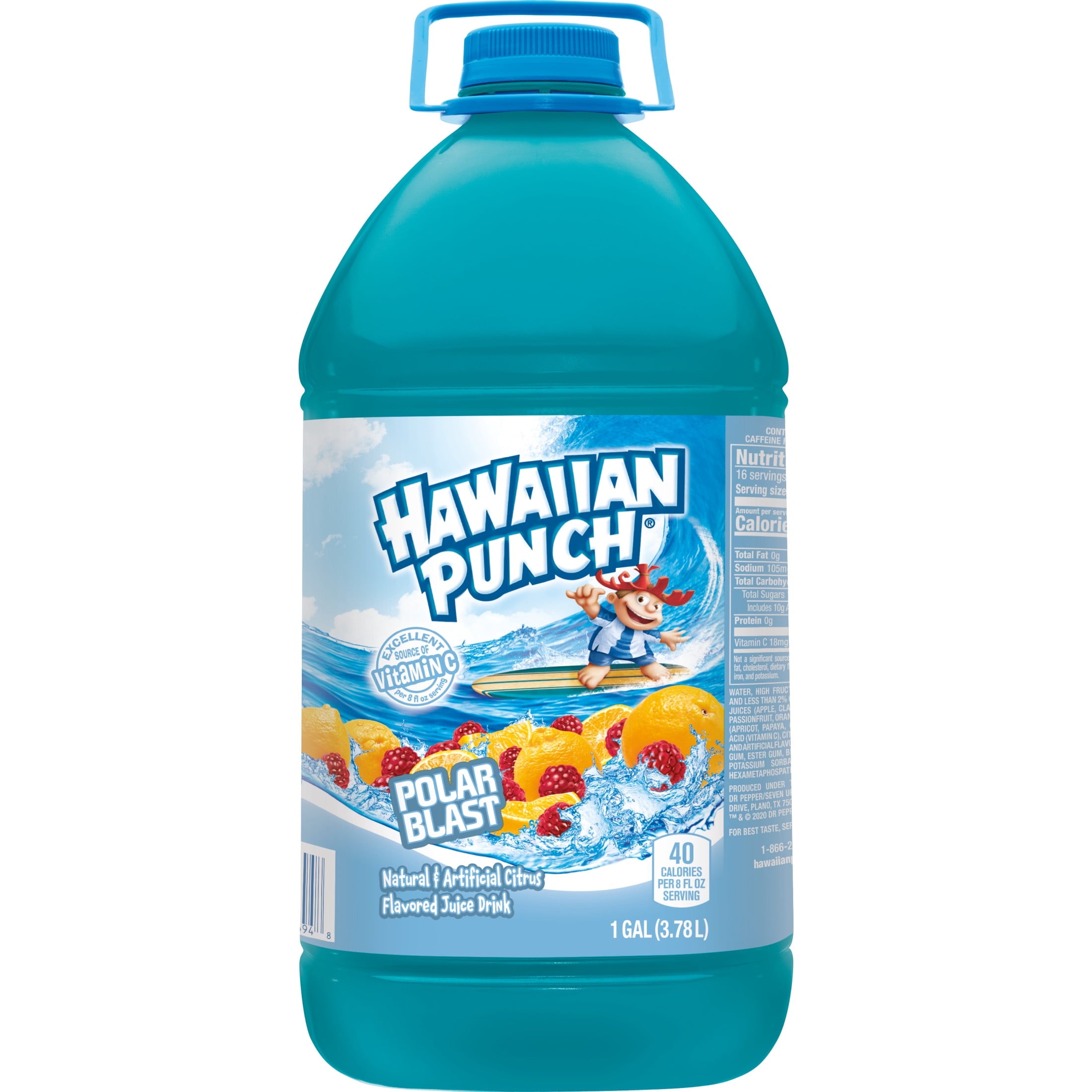 Hawaiian Punch Polar Blast, Juice Drink, 1 Gallon Bottle