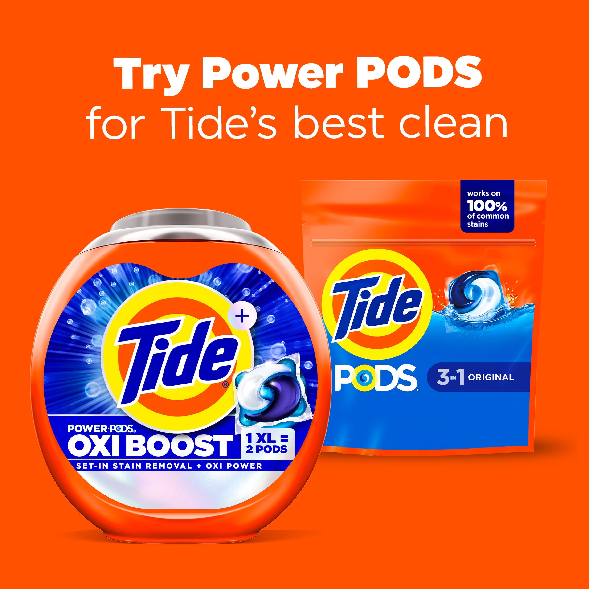 Tide PODS Laundry Detergent Soap Pacs, Original Scent, 31 Count
