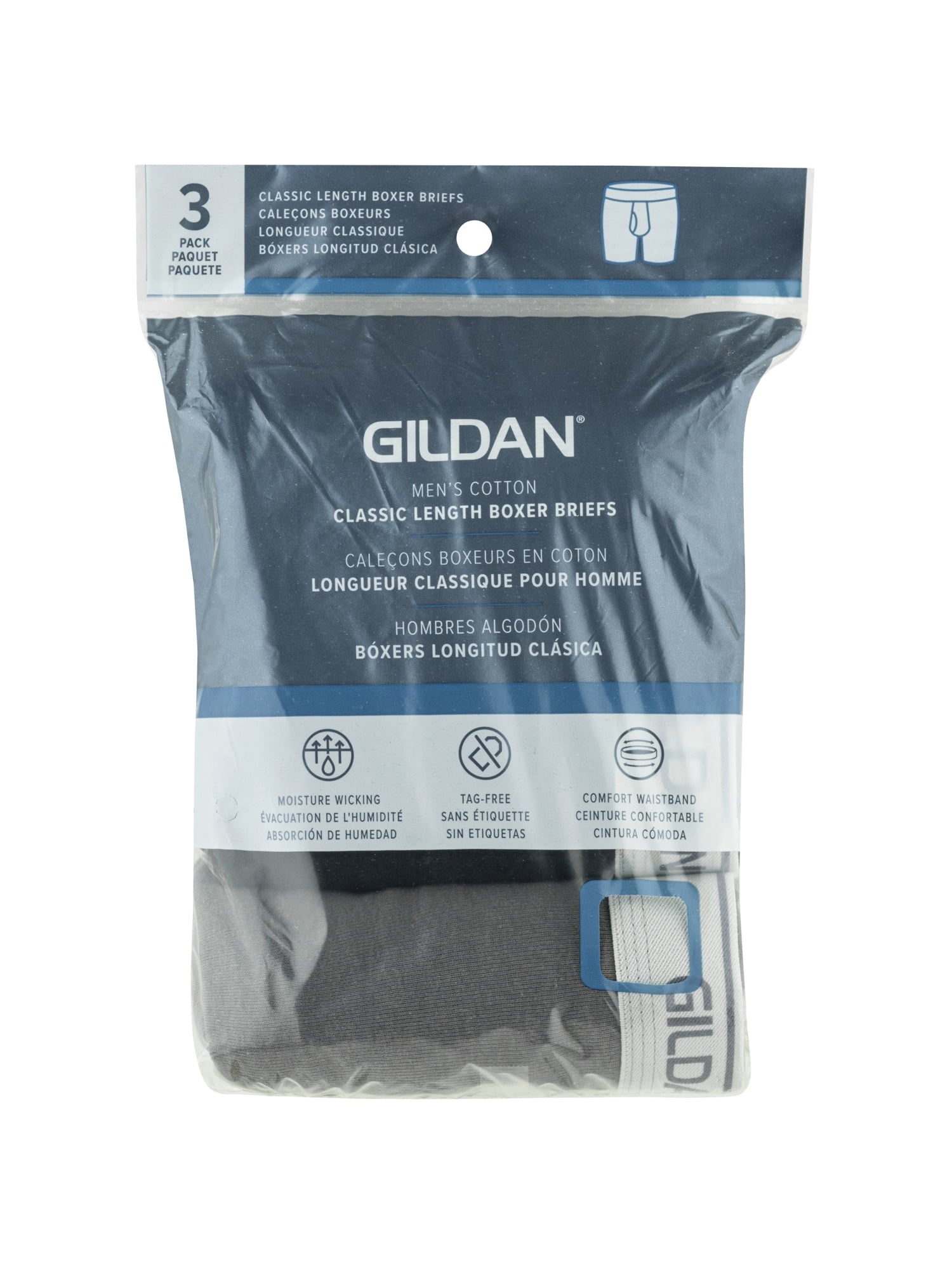 Gildan Men's Boxer Briefs, 3-Pack