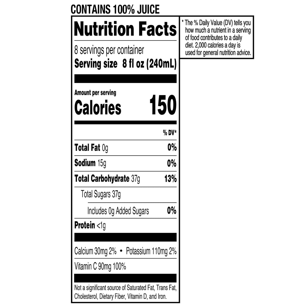 Great Value 100% Concord Grape Juice, 64 fl oz