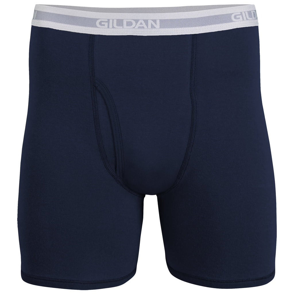 Gildan Men's Underwear Boxer Briefs, Multipack, Black (5-pack, Classic Length), Large