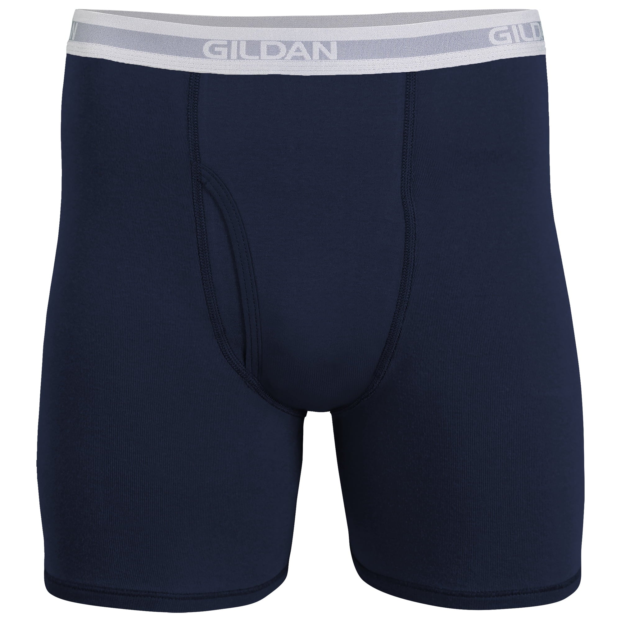 Gildan Men's Underwear Boxer Briefs, Multipack, Black (5-pack, Classic Length), Large
