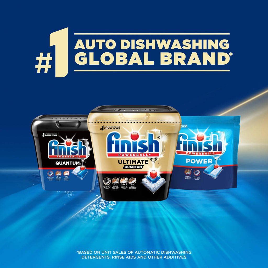 Finish Ultimate Quantum Dishwasher Pods, Dishwasher Detergent Dish Soap, 50% More Cleaning Power, 38 Tabs