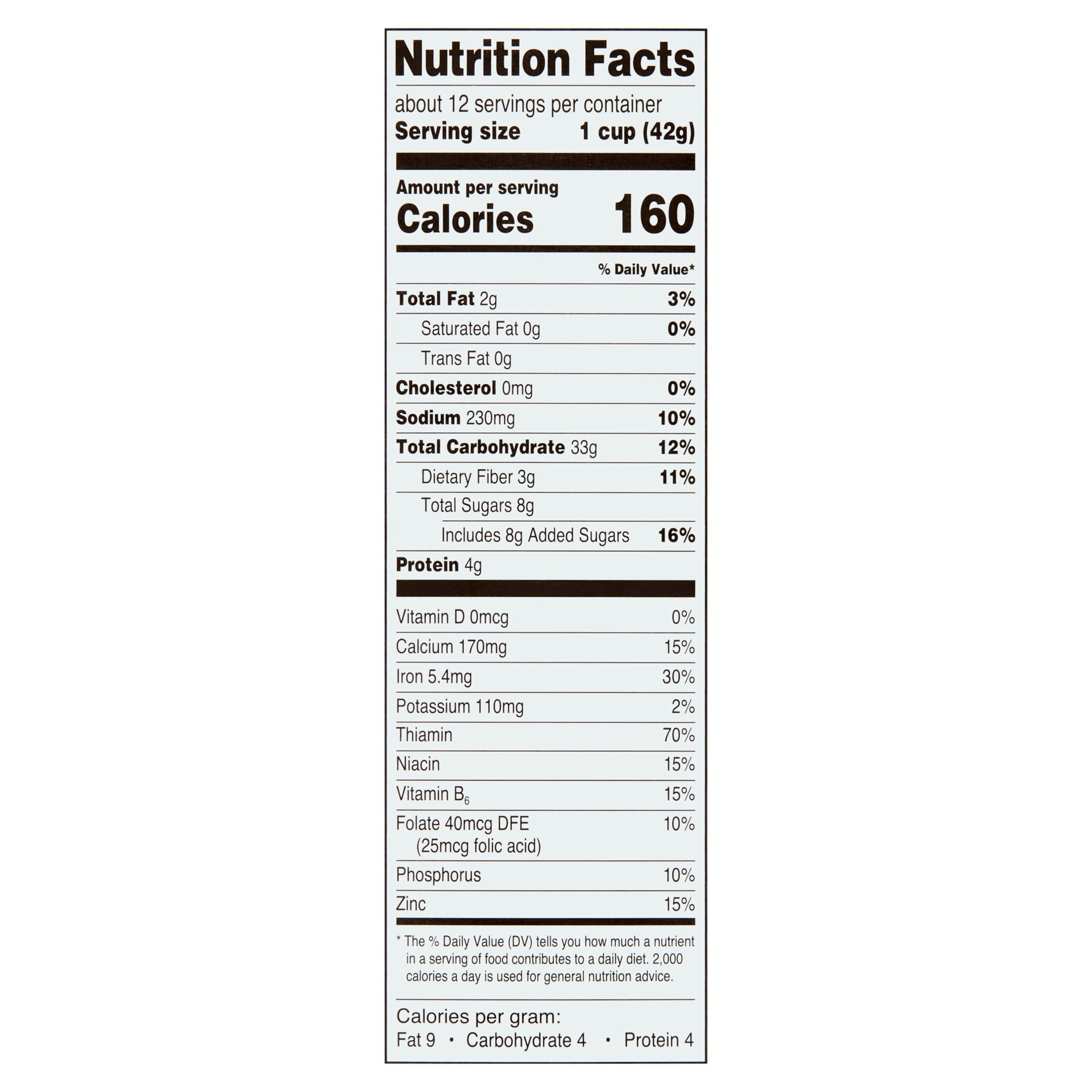 (10 pack) Great Value Oat Crunch Breakfast Cereal, 18 oz