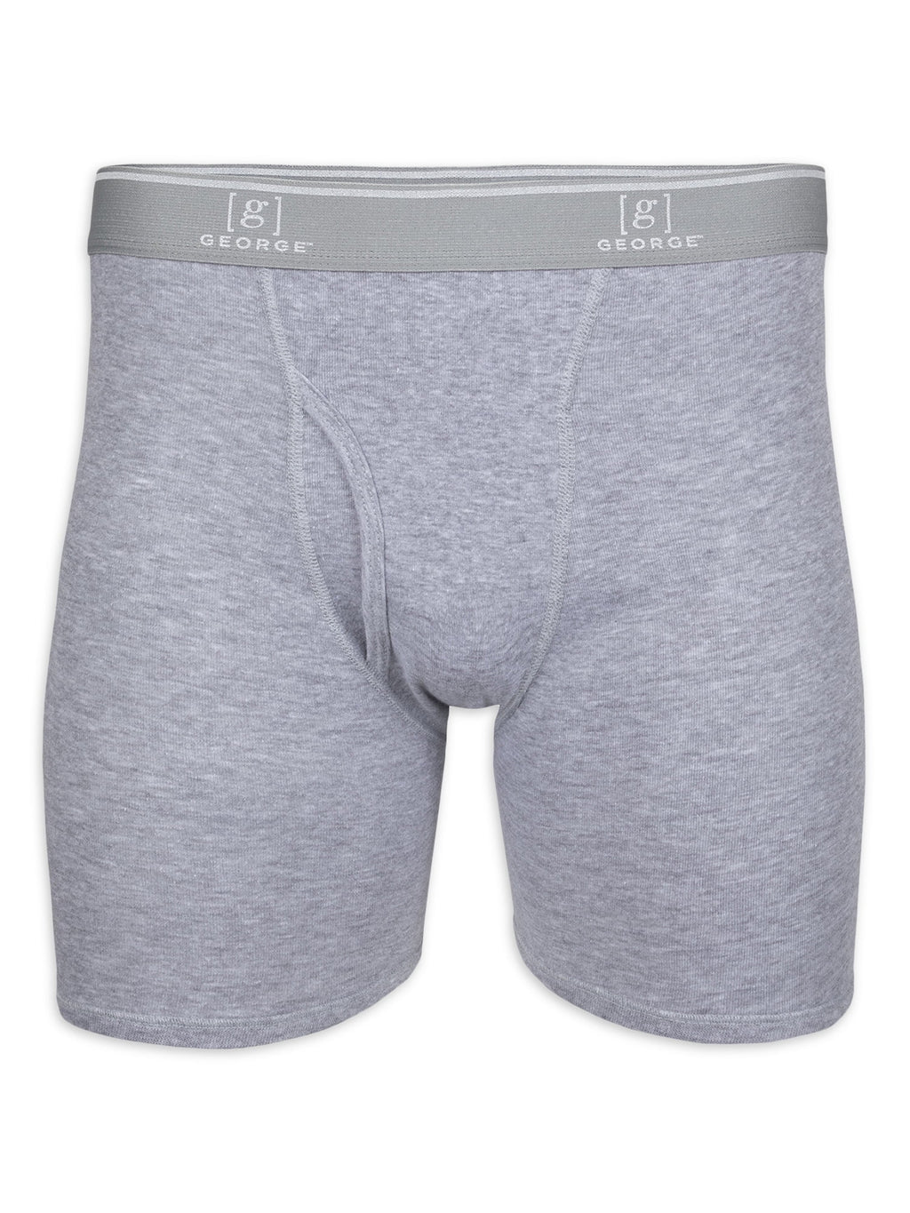 George Men's Regular Leg Boxer Briefs, 6-Pack