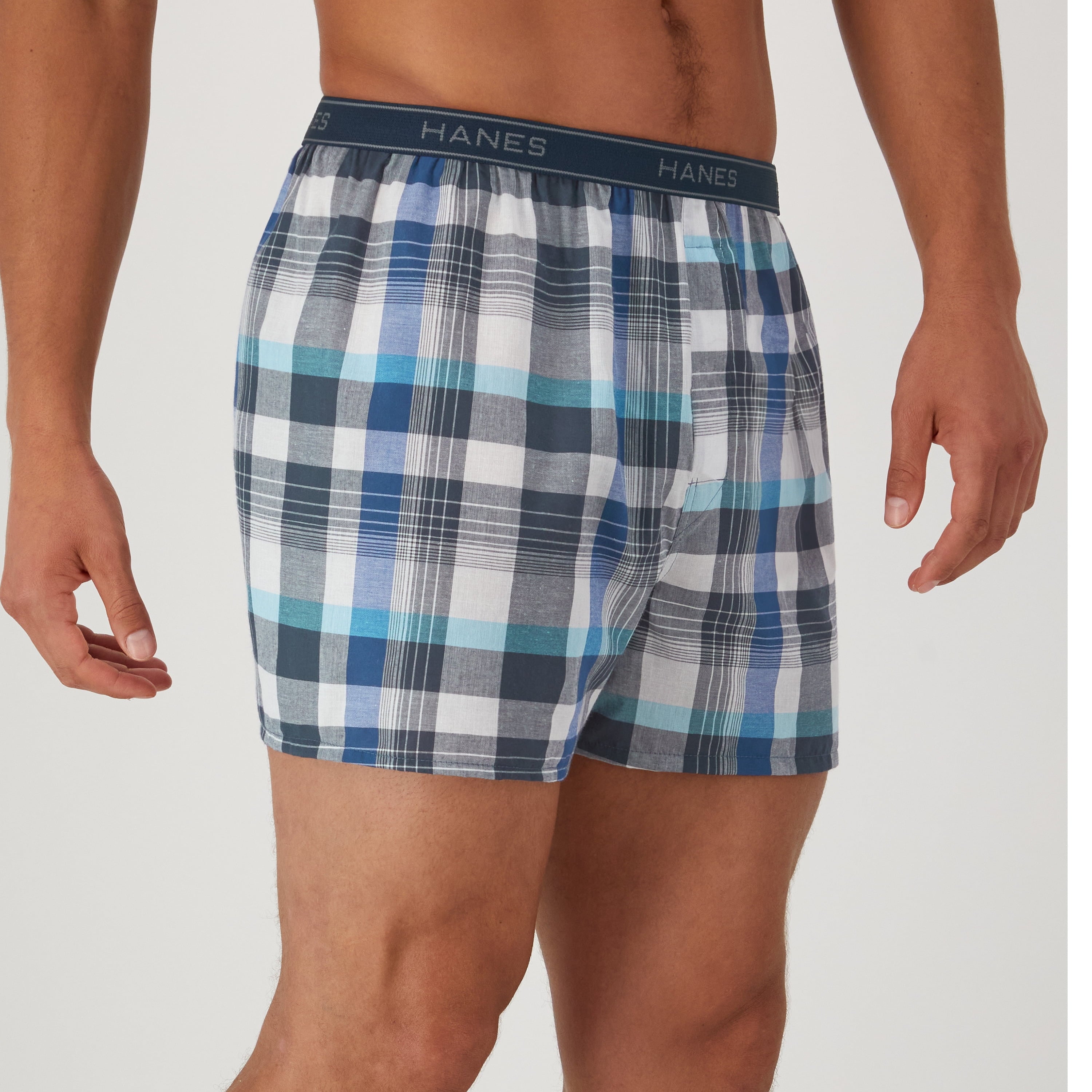 Hanes Men's Woven Boxers, 3 Pack